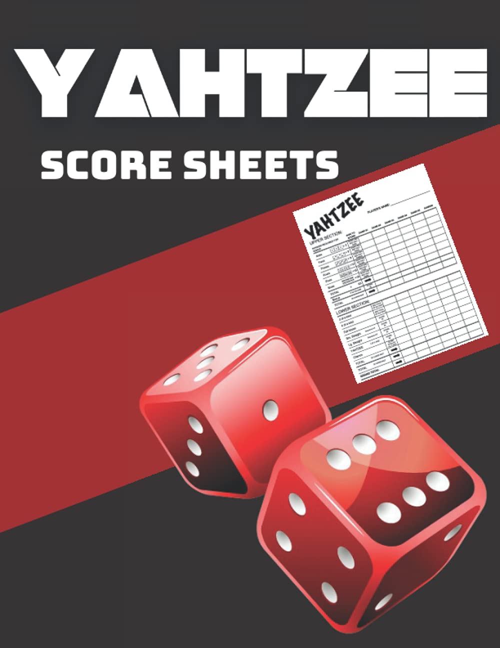 Yahtzee Score Sheet: 888 Large Print Sheets 8.5"x11" Games. Great Score ...