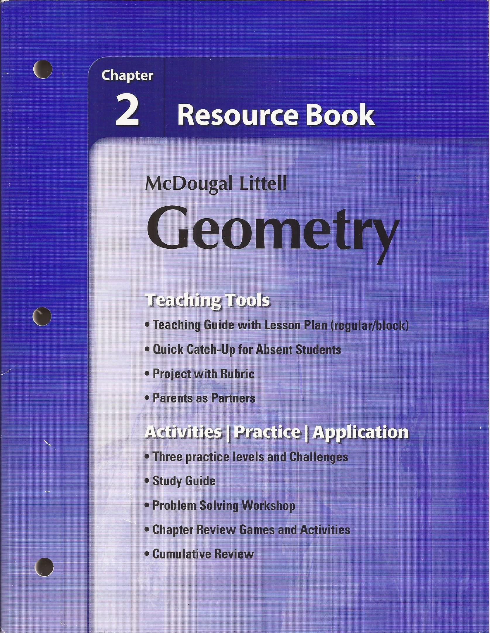 Holt McDougal Larson Geometry Resource Book Chapter 2 by Larson