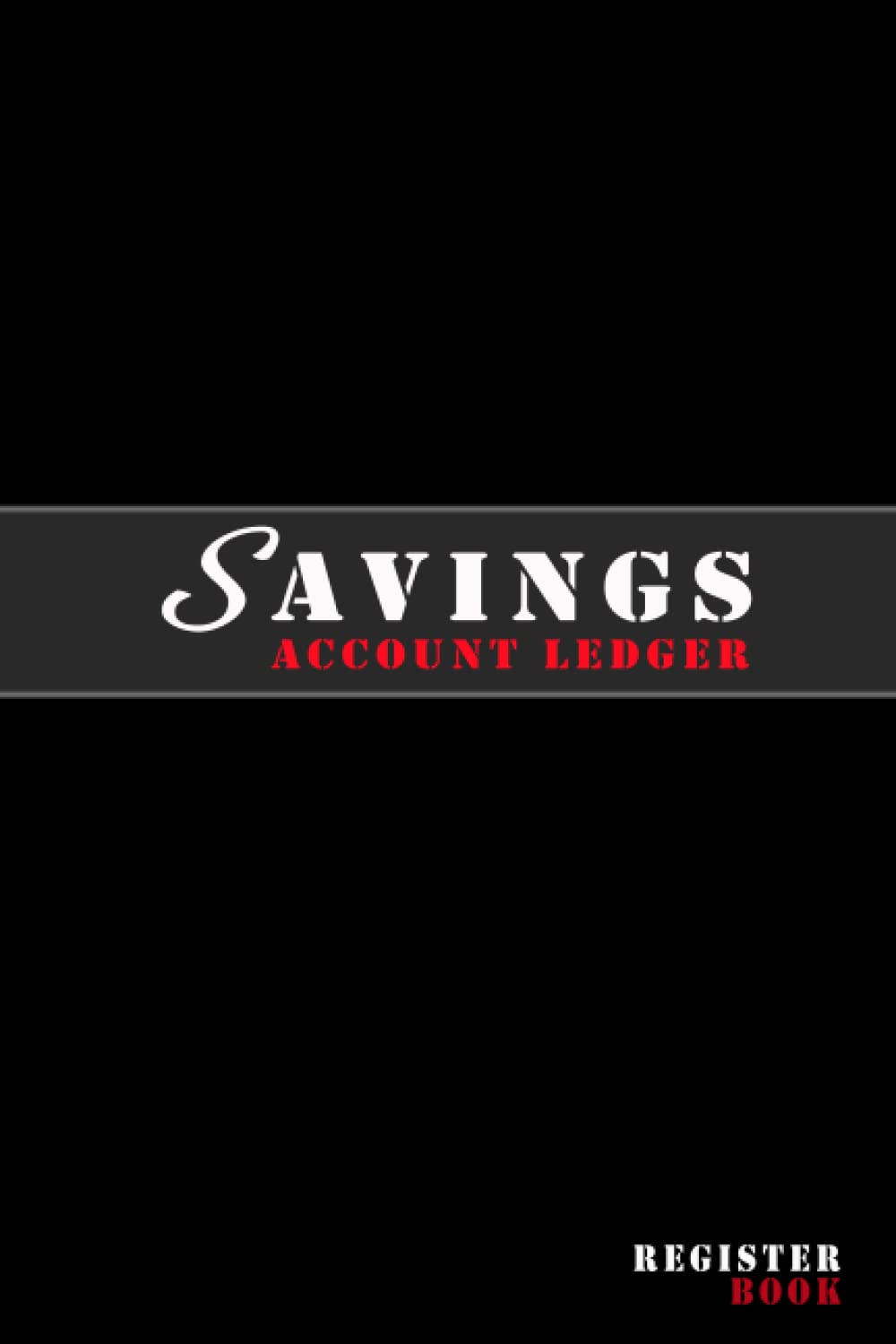 Savings account Register book Personal Money Tracking Logbook Simple