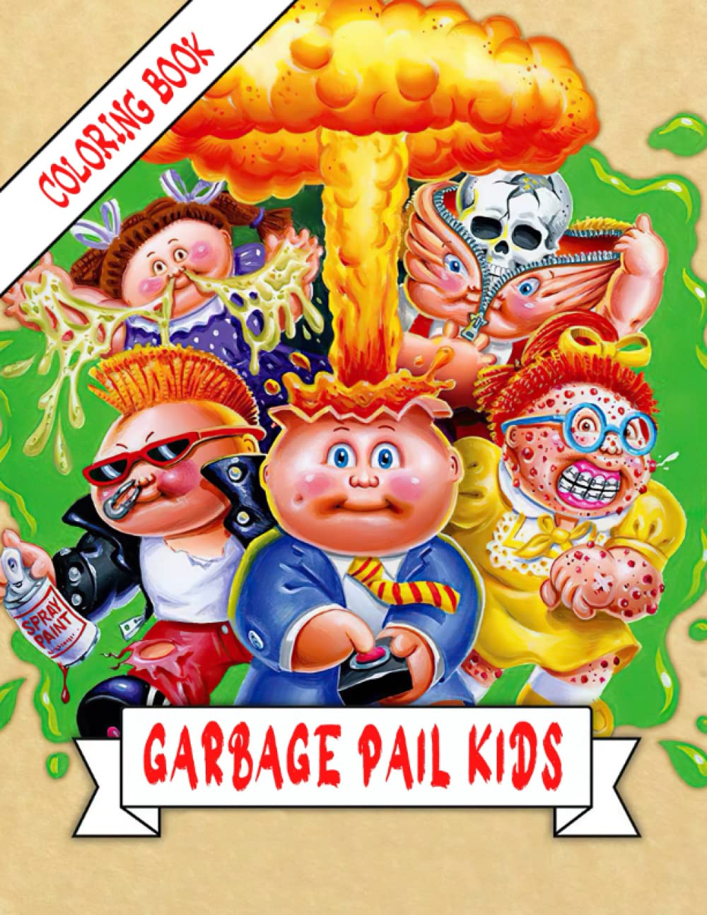 Garbage Pail Kids Coloring Book Back to Childhood Coloring Pages With