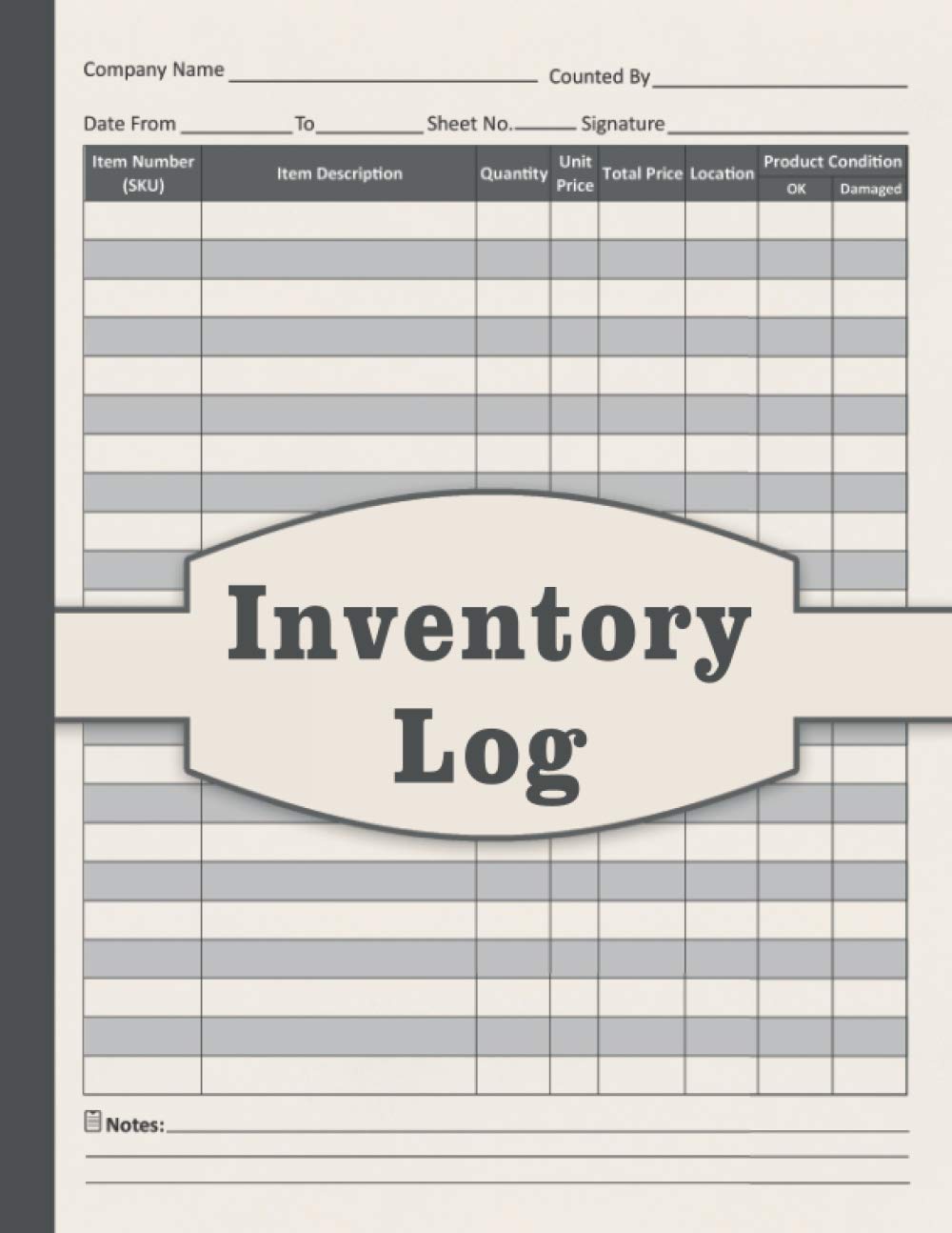 Inventory Log Inventory Tracker For Any Business A Clear Layout