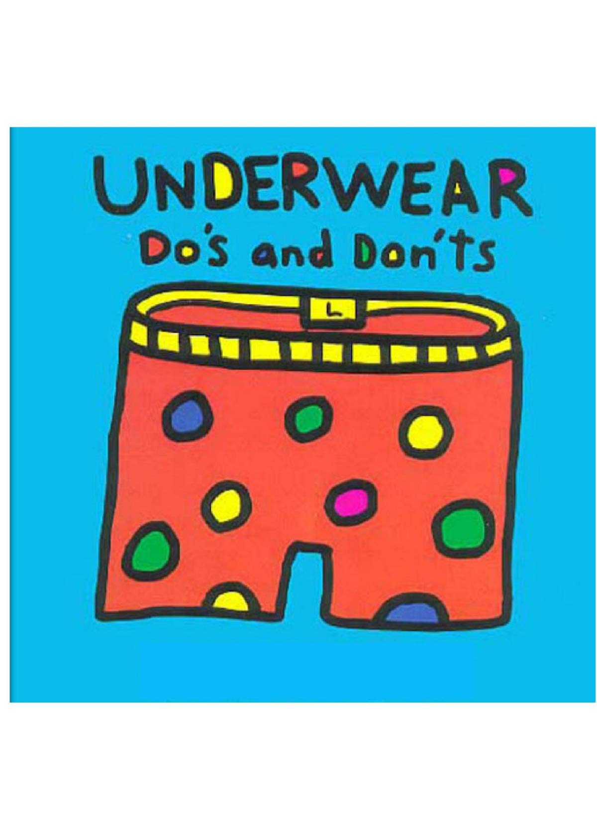 underwear do's and don't Children's interesting picture books by