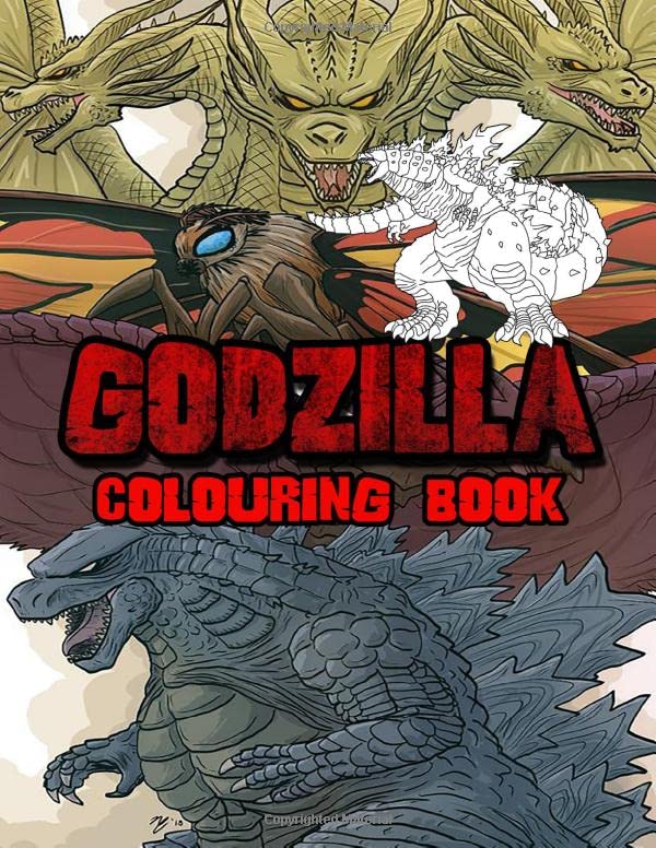 Godzilla Colouring Book: Ideal For Kids And Adults To Inspire Creativity And Relaxation With 50 ...
