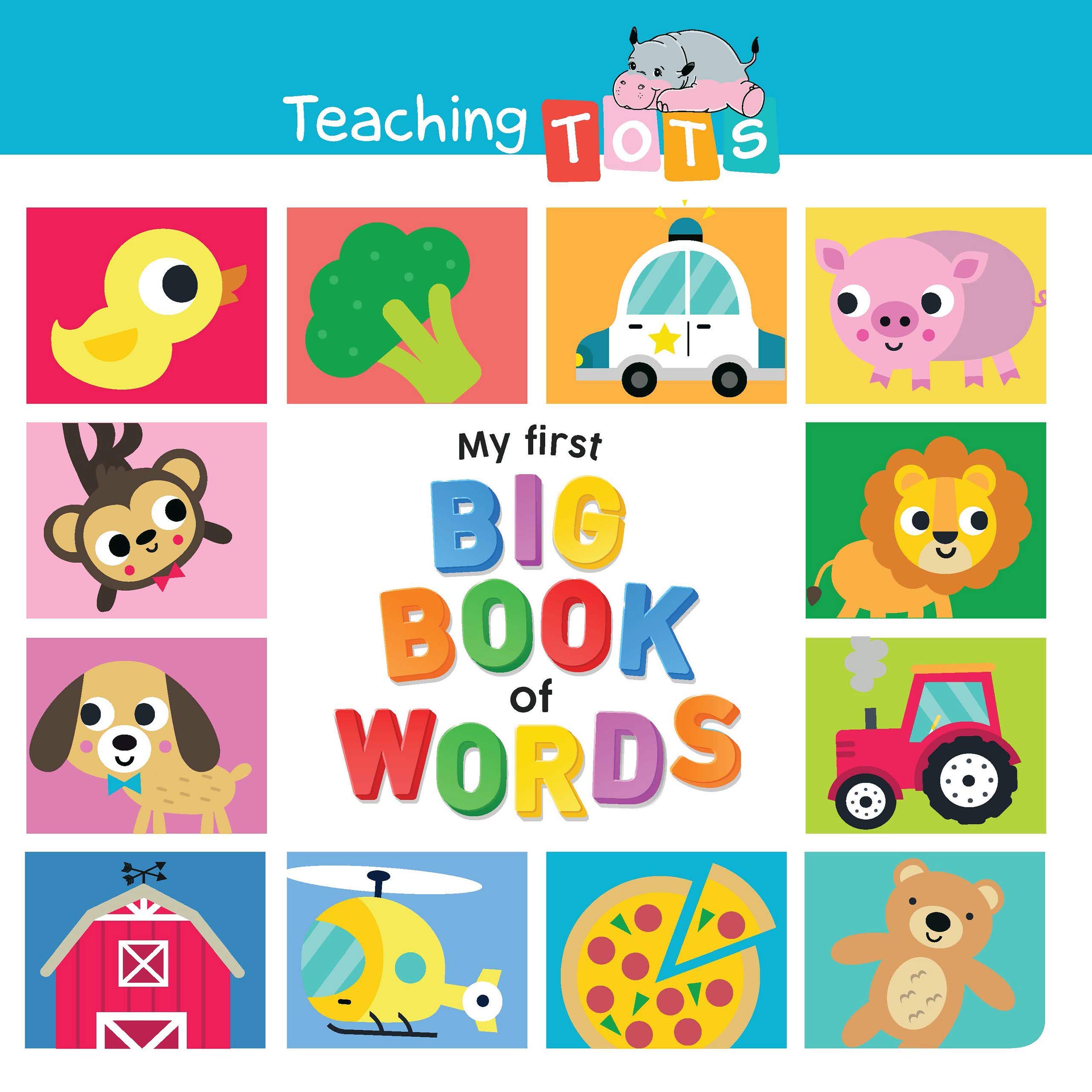 My First Big Book of Words Lap Size Board Book Educational Children