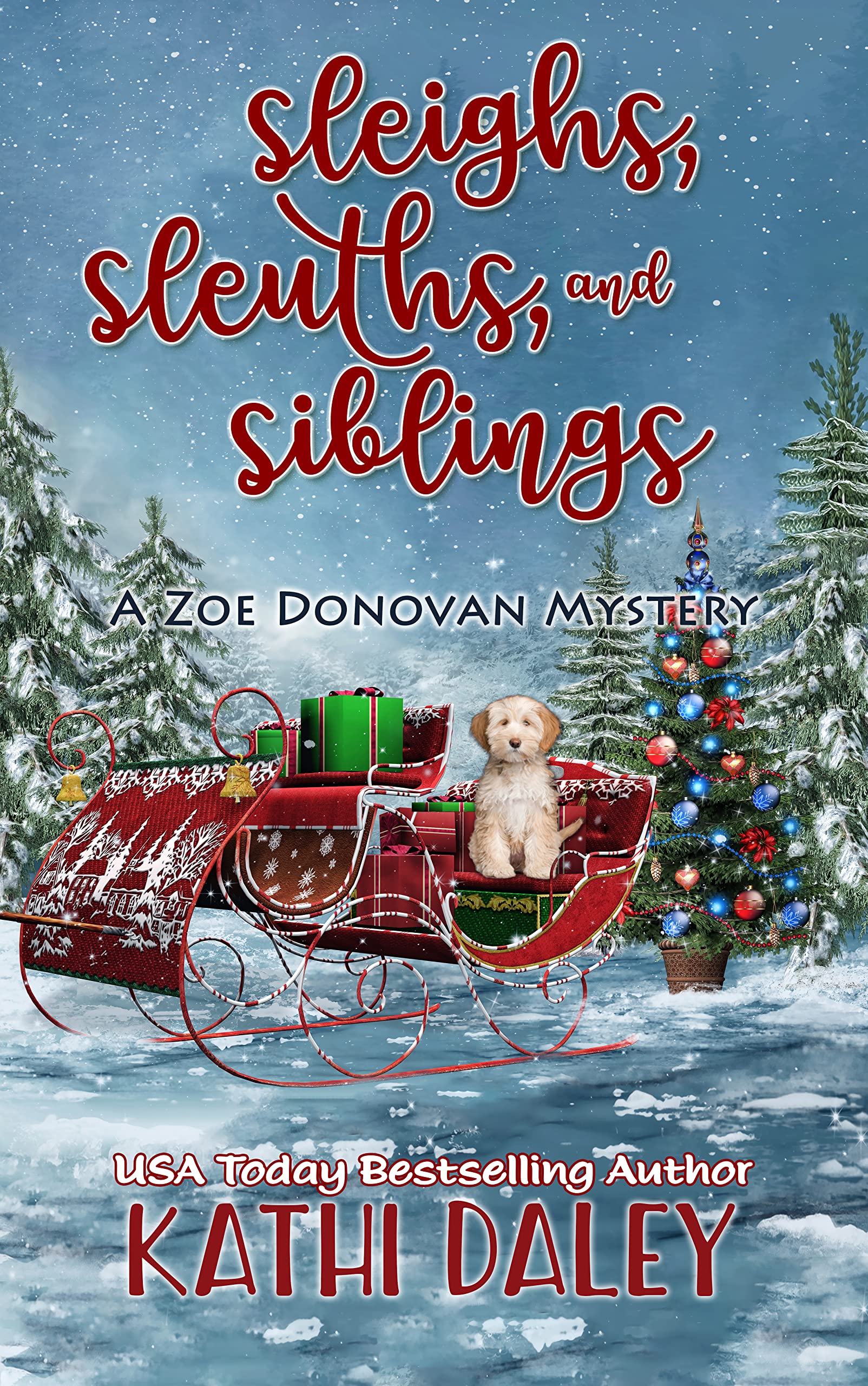 Sleighs, Sleuths, and Siblings book cover