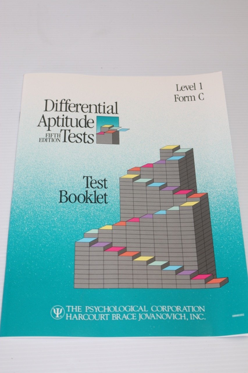 Differential Aptitude Tests Fifth Edition, Level 1 Form C Test Booklet