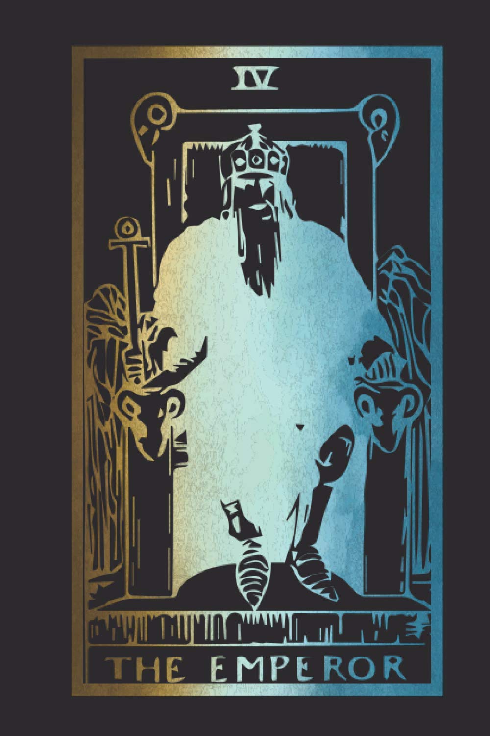 The Emperor, Tarot Journal daily reading tracker and notebook 3 Card