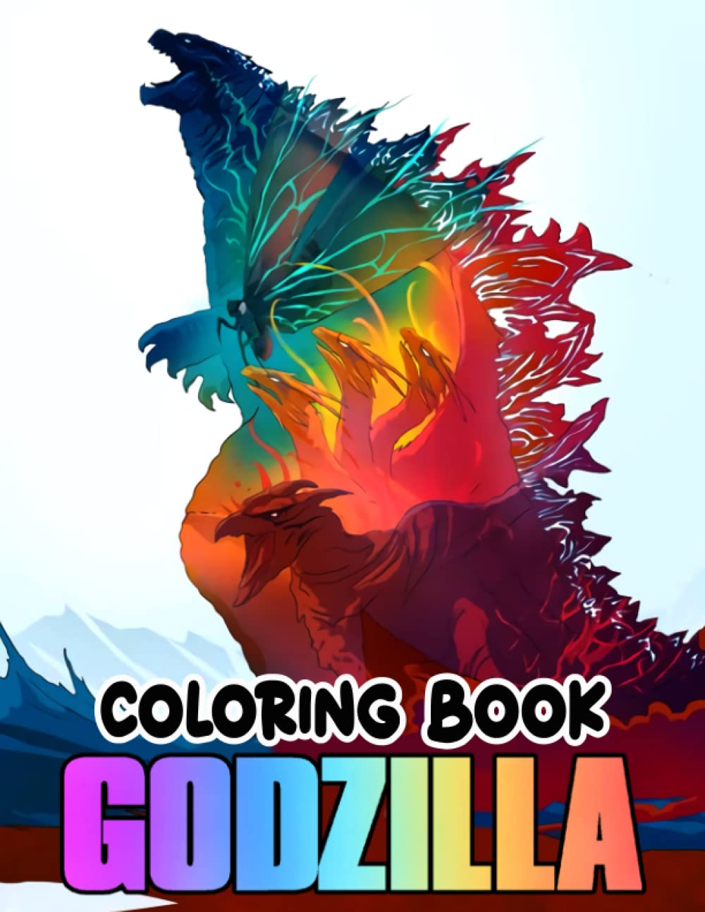 Godzílla Coloring Book: 100+ Godzílla Coloring Pages for Boys, Girls ...