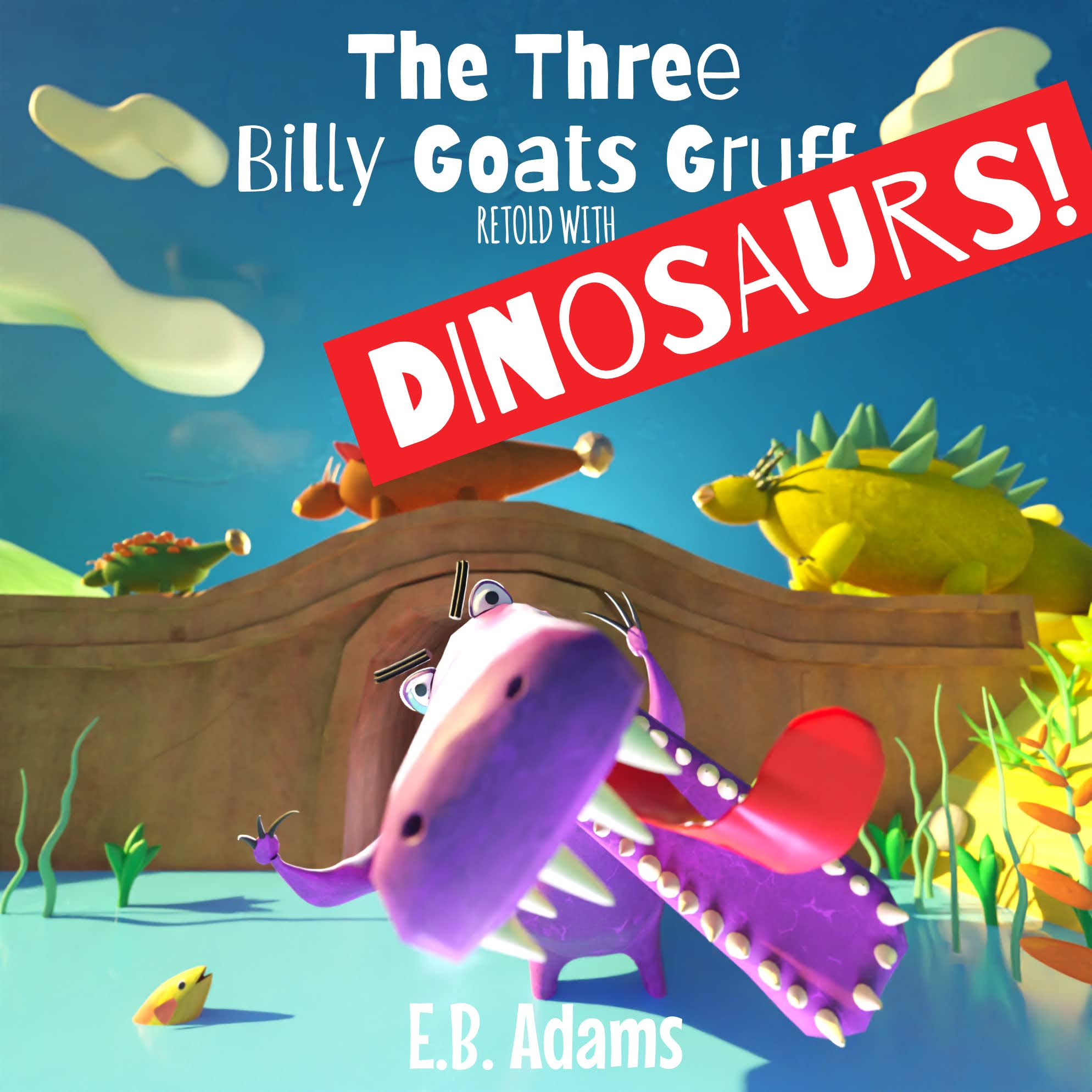The Three Billy Goats Gruff Retold With DINOSAURS!