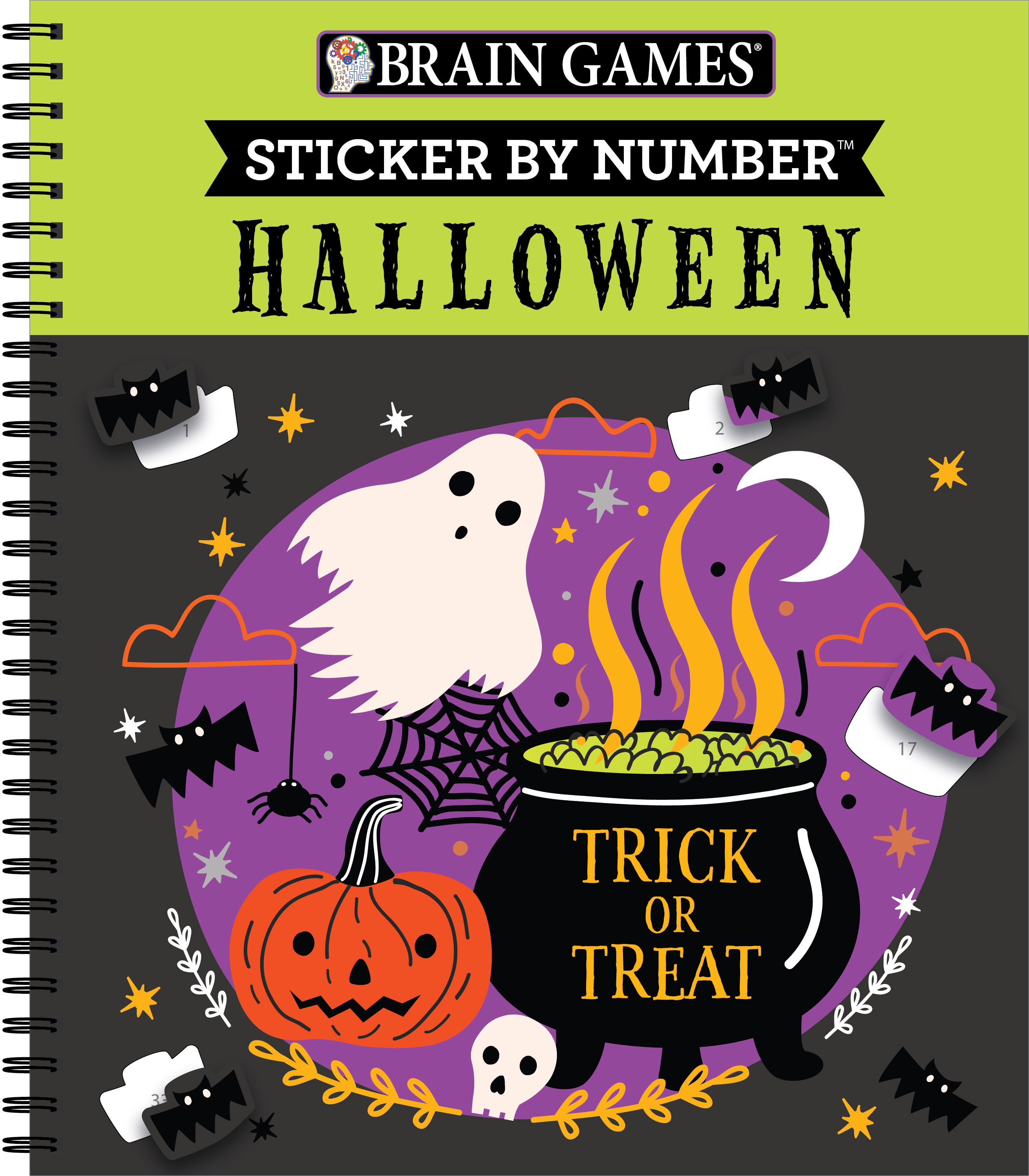 Brain Games Sticker by Number Halloween (Trick or Treat Cover) by