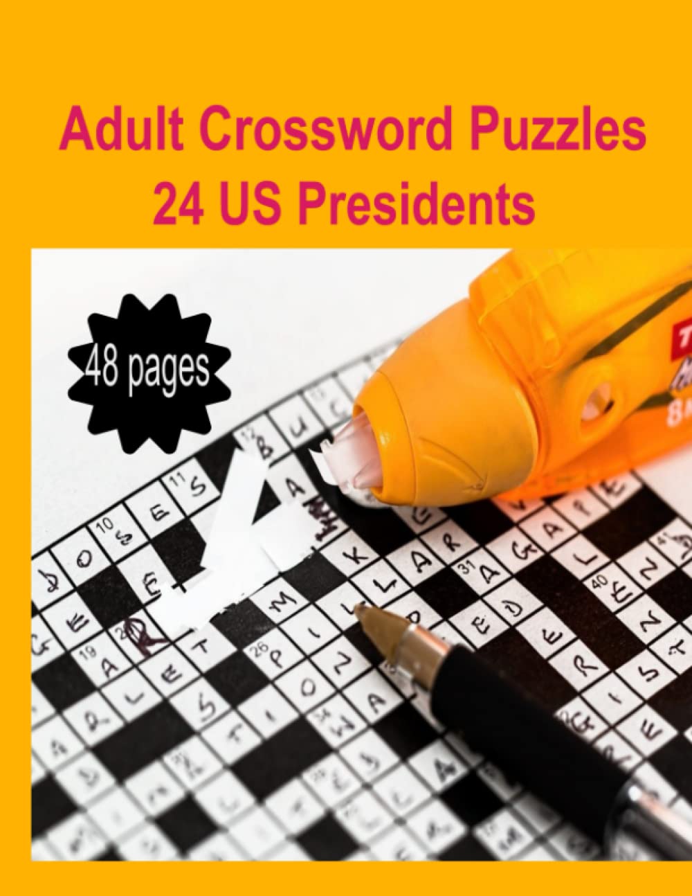 Adult Crossword Activity Bok 24 President Crossword and Solution
