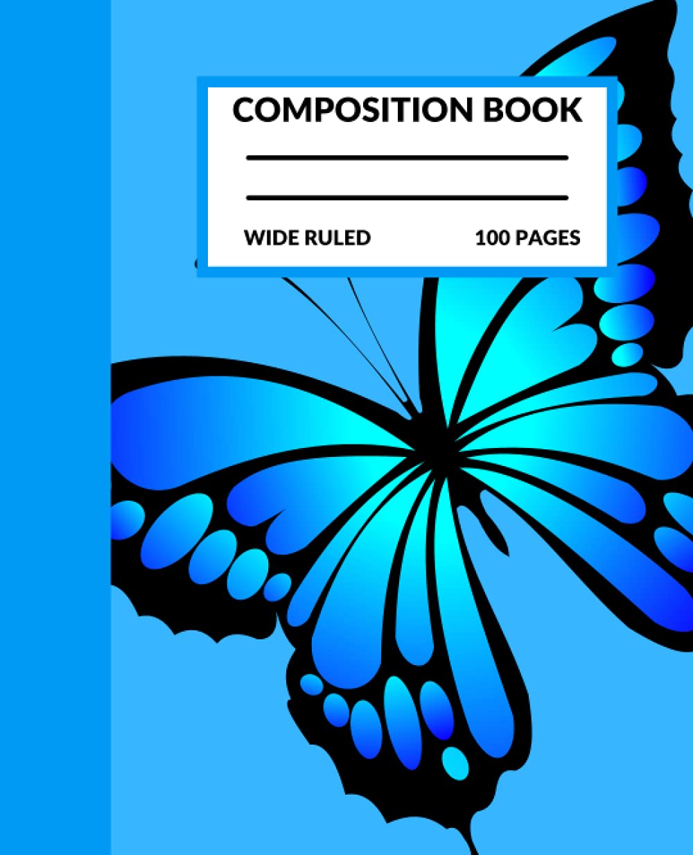 Blue Butterfly Composition Notebook Cute Butterfly Composition