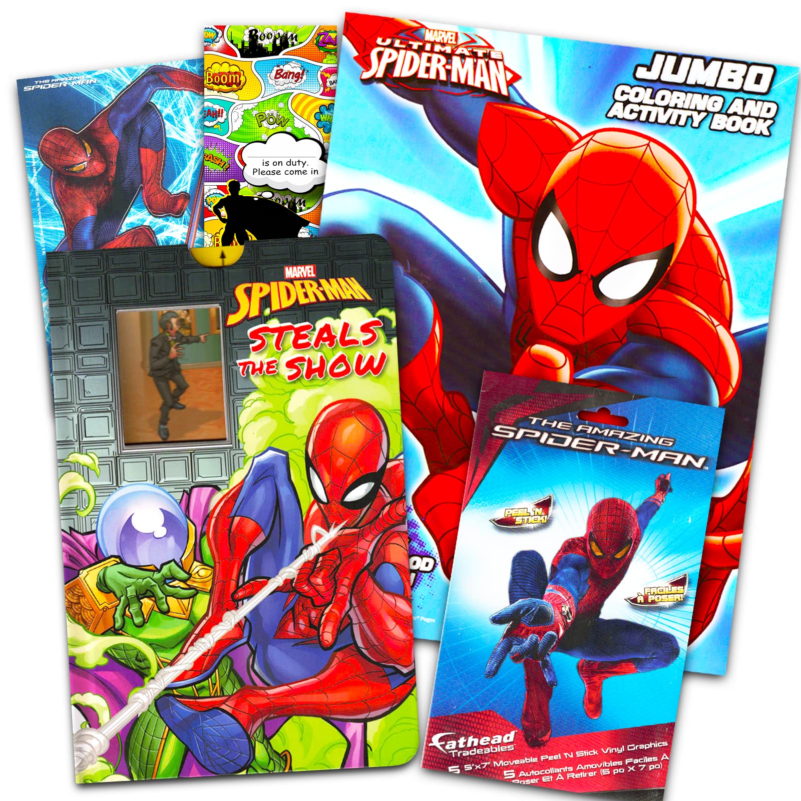 Marvel Spiderman Coloring and Interactive Book Set - Spiderman Book ...