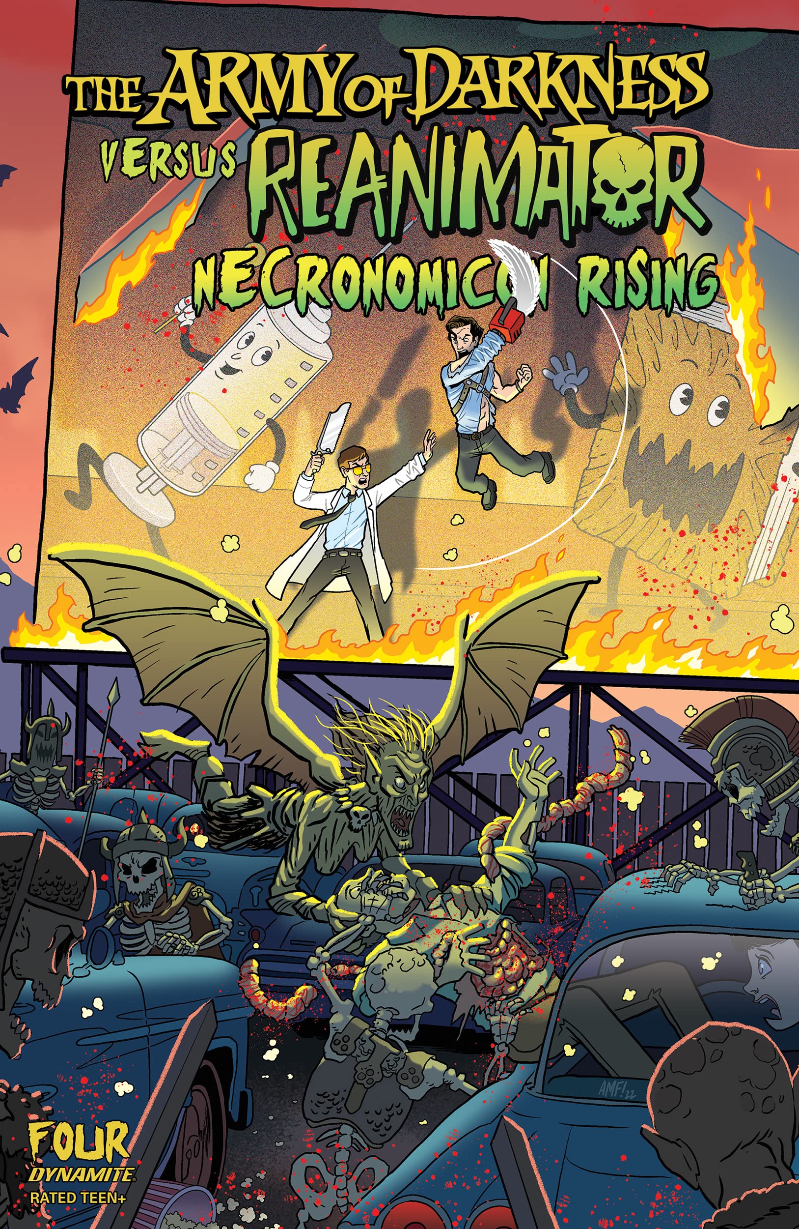 Army of Darkness Vs. Reanimator Necronomicon Rising 4 by Erik Burnham