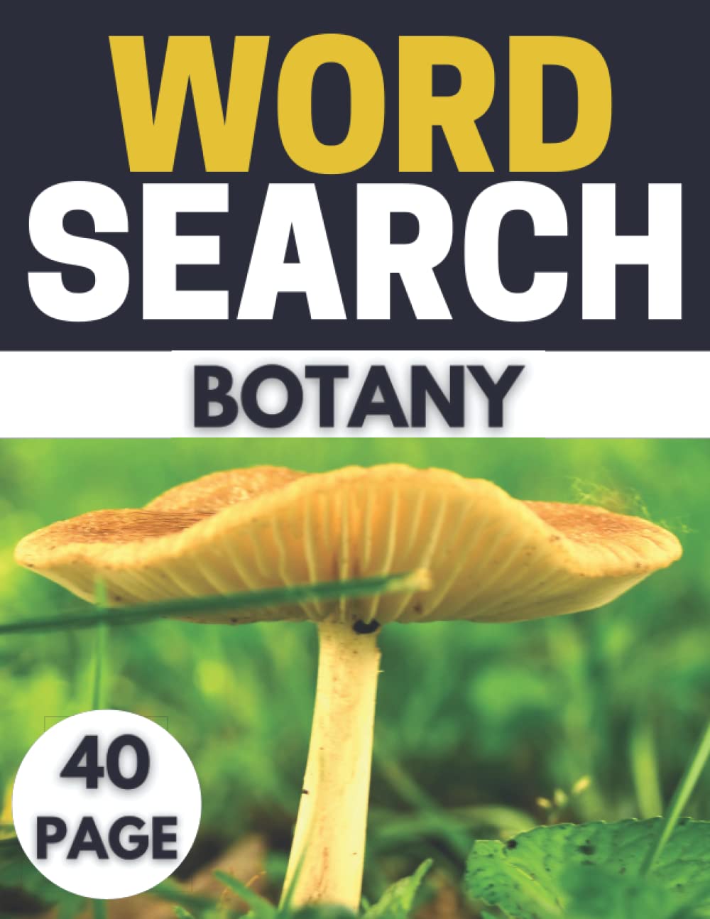 Botany Word Search Print Challenging activity book Puzzles For Adults