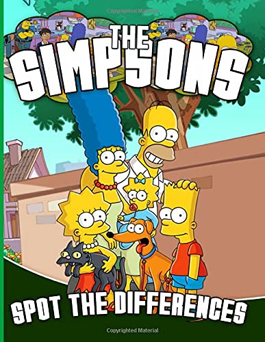 The Simpsons Spot The Difference Perfect Book Activity Find The The simpsons spot the difference perfect book activity find the
