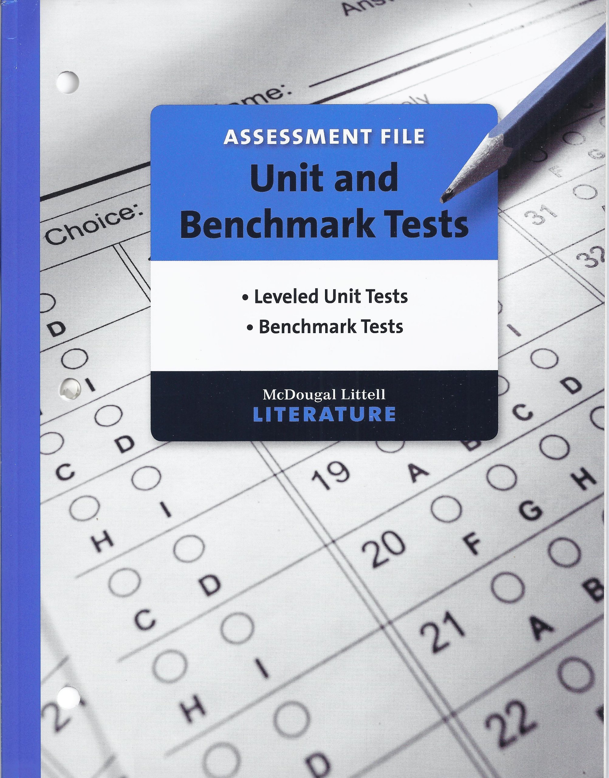 McDougal Littell Literature Assessment File Unit and Benchmark Tests