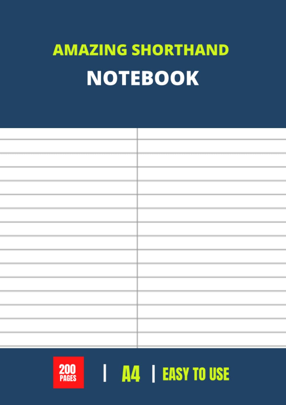 AMAZING SHORTHAND NOTEBOOK A4 Speedy Note Composition Perfect