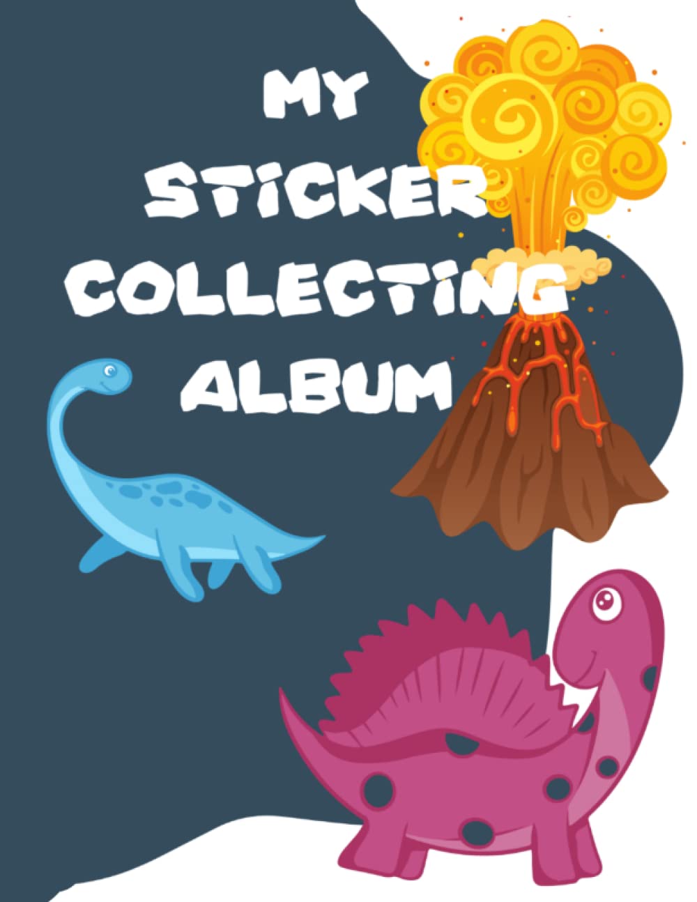 My Sticker Collecting Album 8.5" x 11" Permanent Dinosaur Sticker