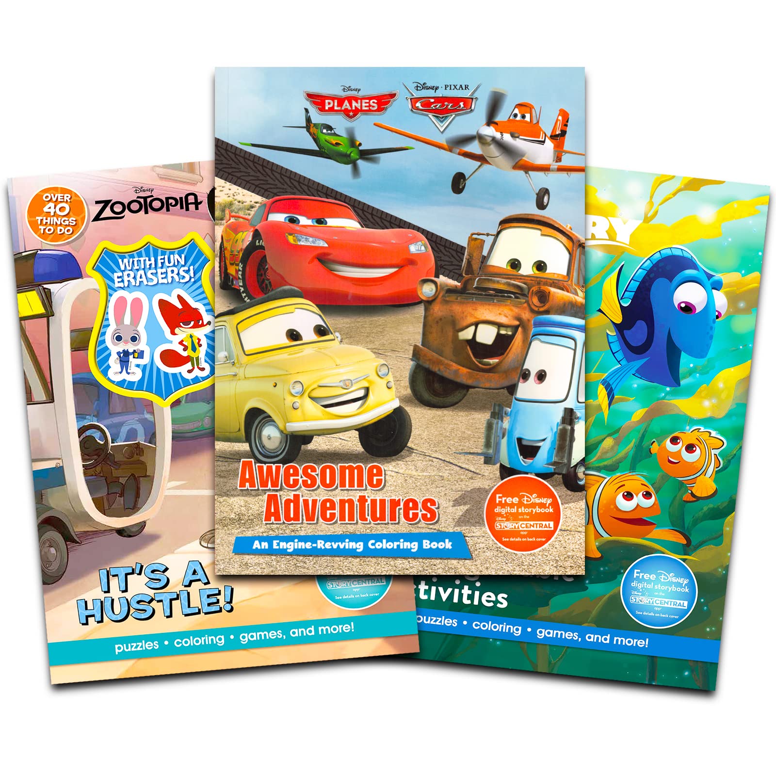 Disney Cars Coloring and Activity Book Set - Bundle with 3 Disney ...