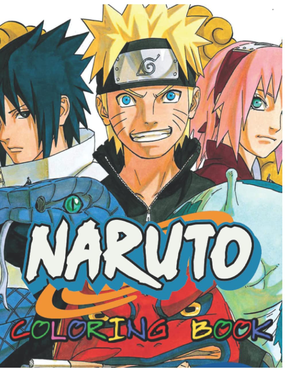 Ñaruto Coloring Book: For Kids and Adults With 120+ High Quality ...