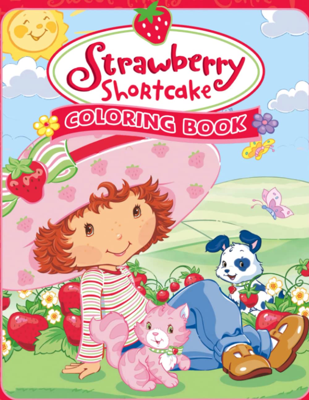 Strawberry Shortcake Coloring Book: Stawberry Girls with Pinky Lovely ...