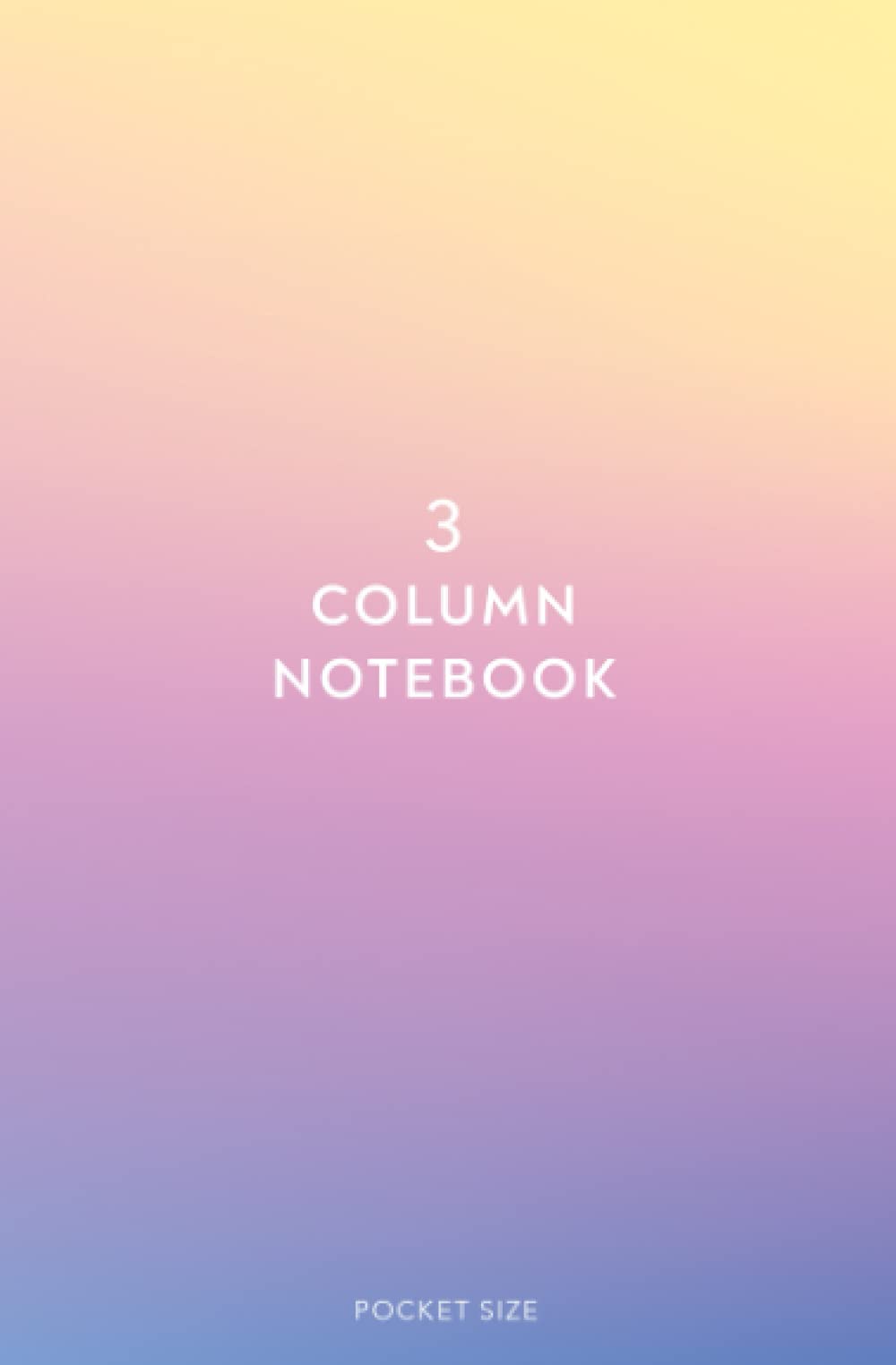 3 Column Notebook Pocket Size Log Book, Columnar Logbook, Ruled
