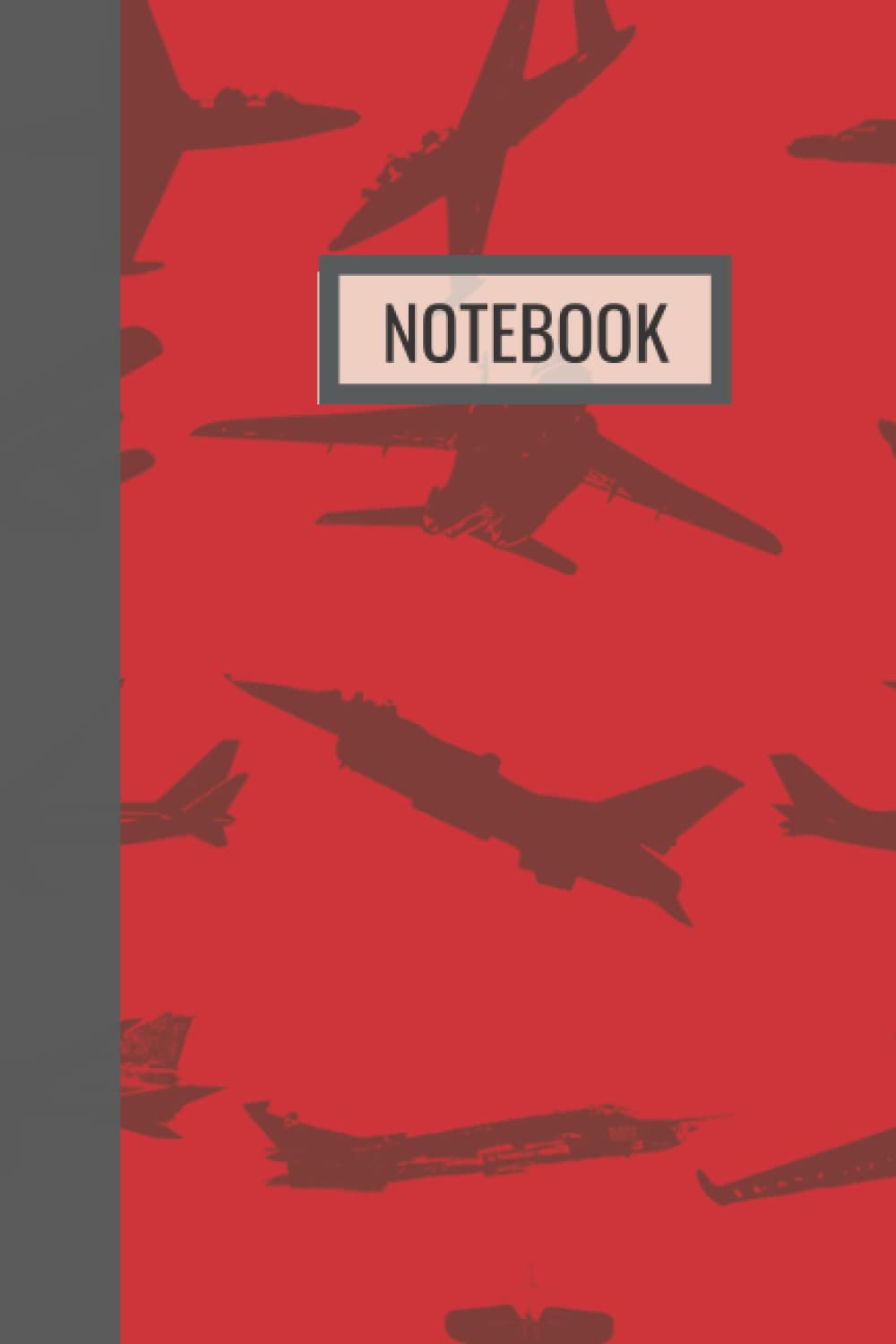 6 x 9 Airplane Covered Notebook 6 x 9 150 Page Airplane Covered