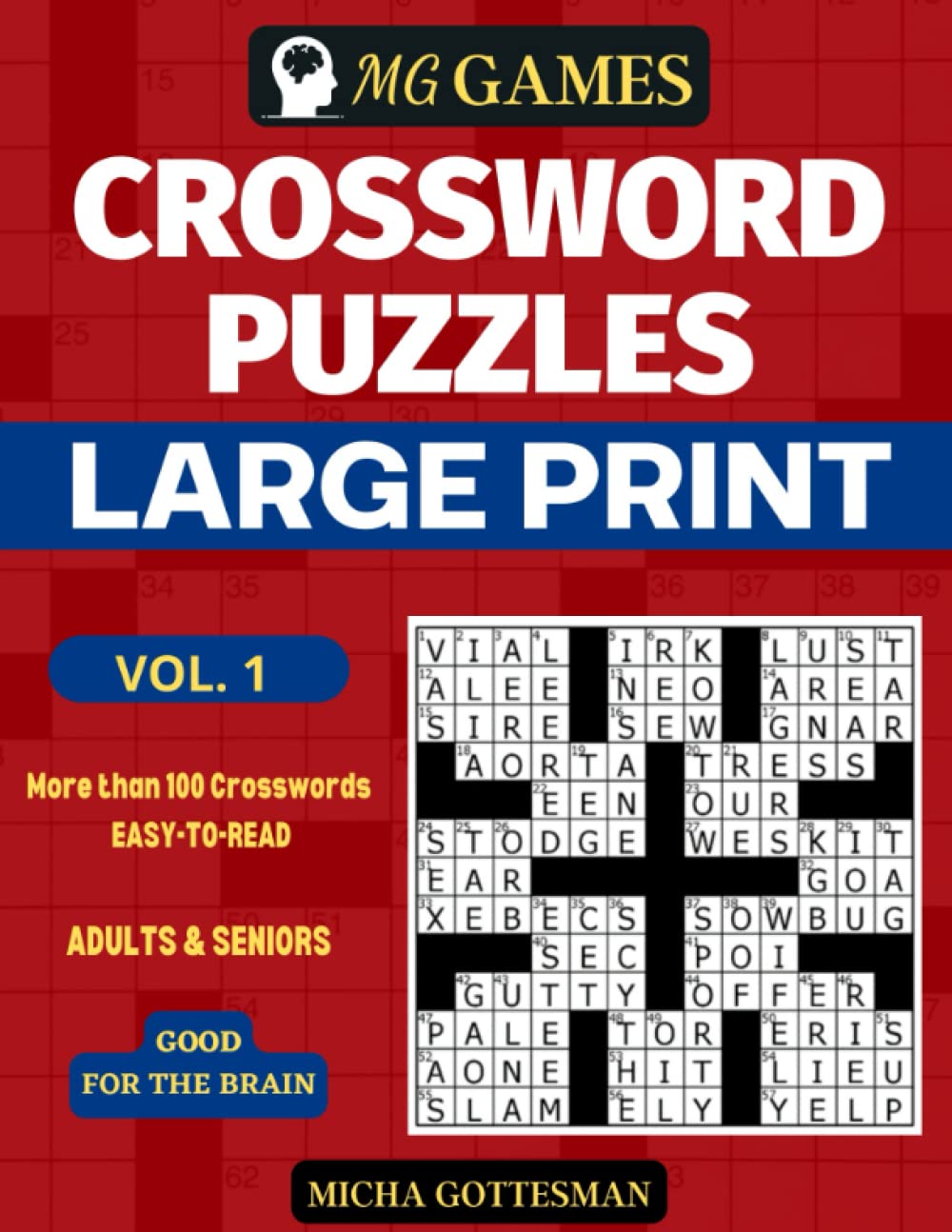 Crossword Puzzles For Adults Large Print Crossword Puzzles For Seniors