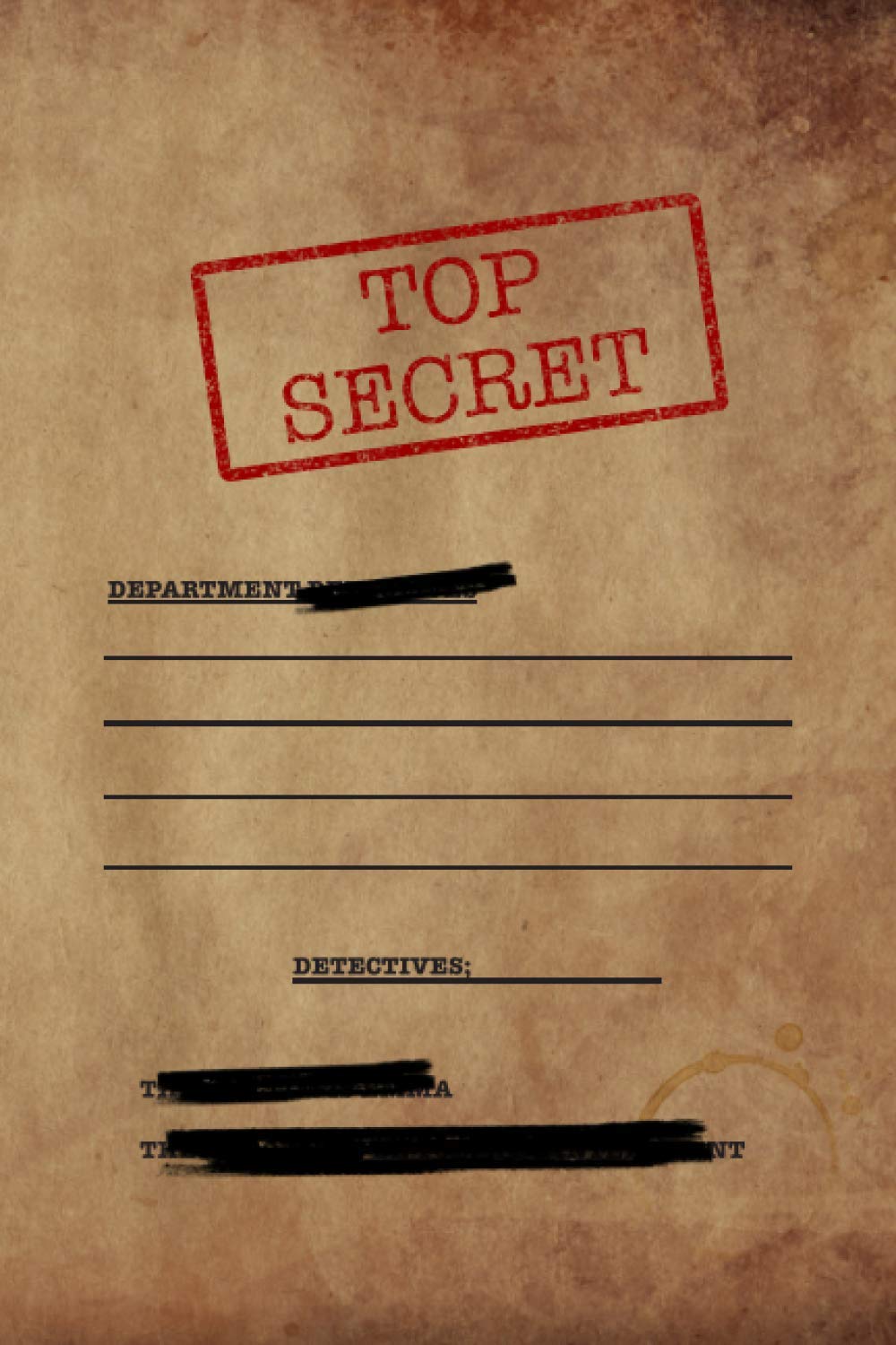 Spy Top Secret Gear vintage Detective Journal For Kids Fun & Unique