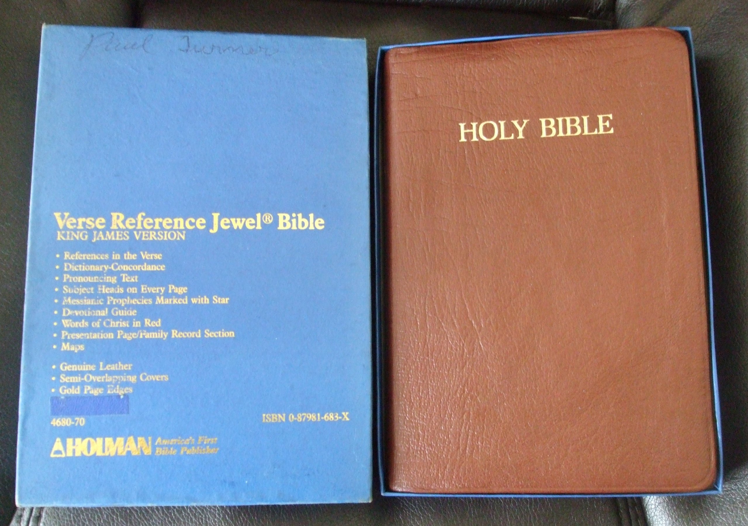 Verse Reference Jewel Bible King James Version KJV (Holman) by Holman