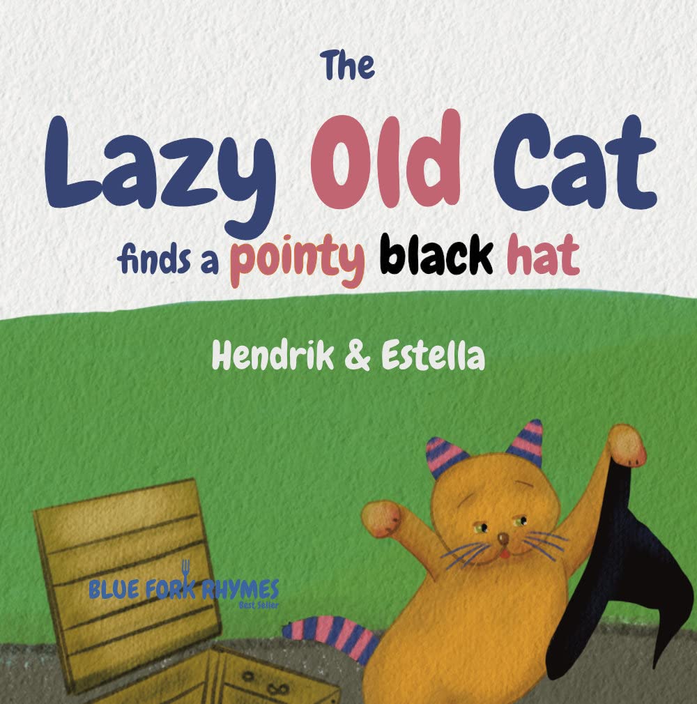 The Lazy Old Cat finds a pointy black hat
