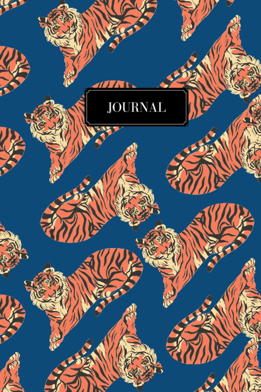Tiger Notebook Journal Blue Tiger Journal Lined Personal Journal