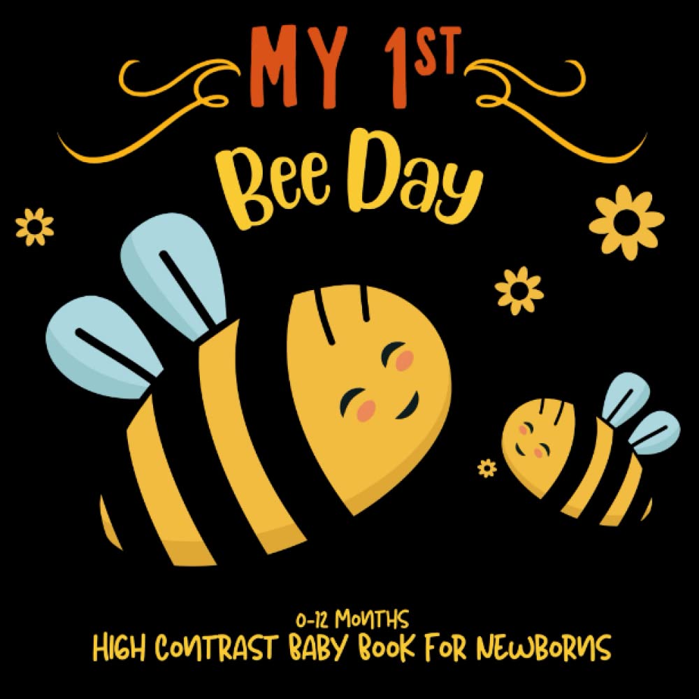 My First Bee Day High Contrast Baby Book for Newborns 012 Months