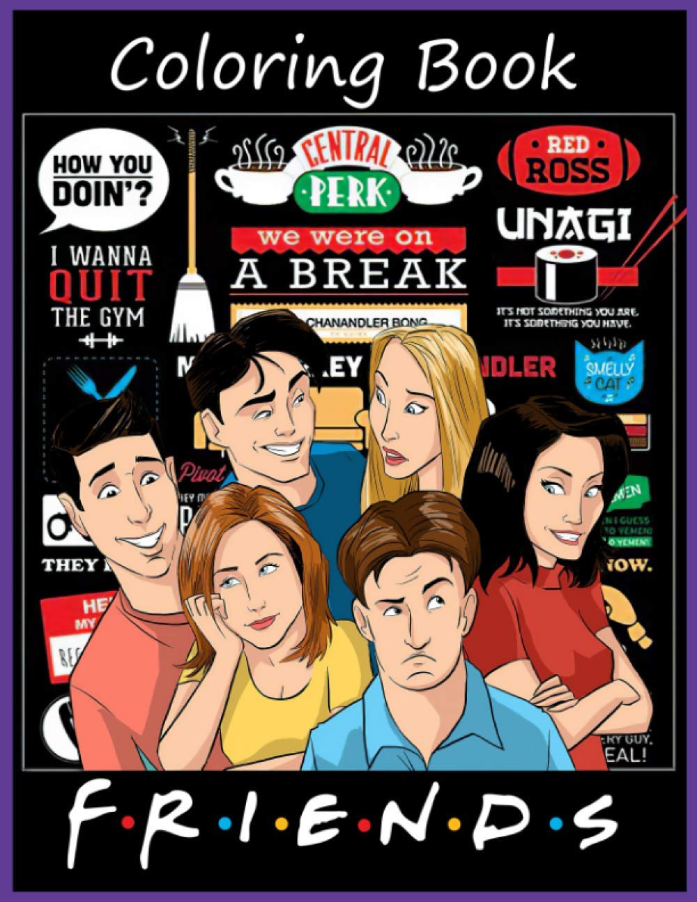 Friends Coloring Book: Friends TV Show Coloring Books for Adults ...