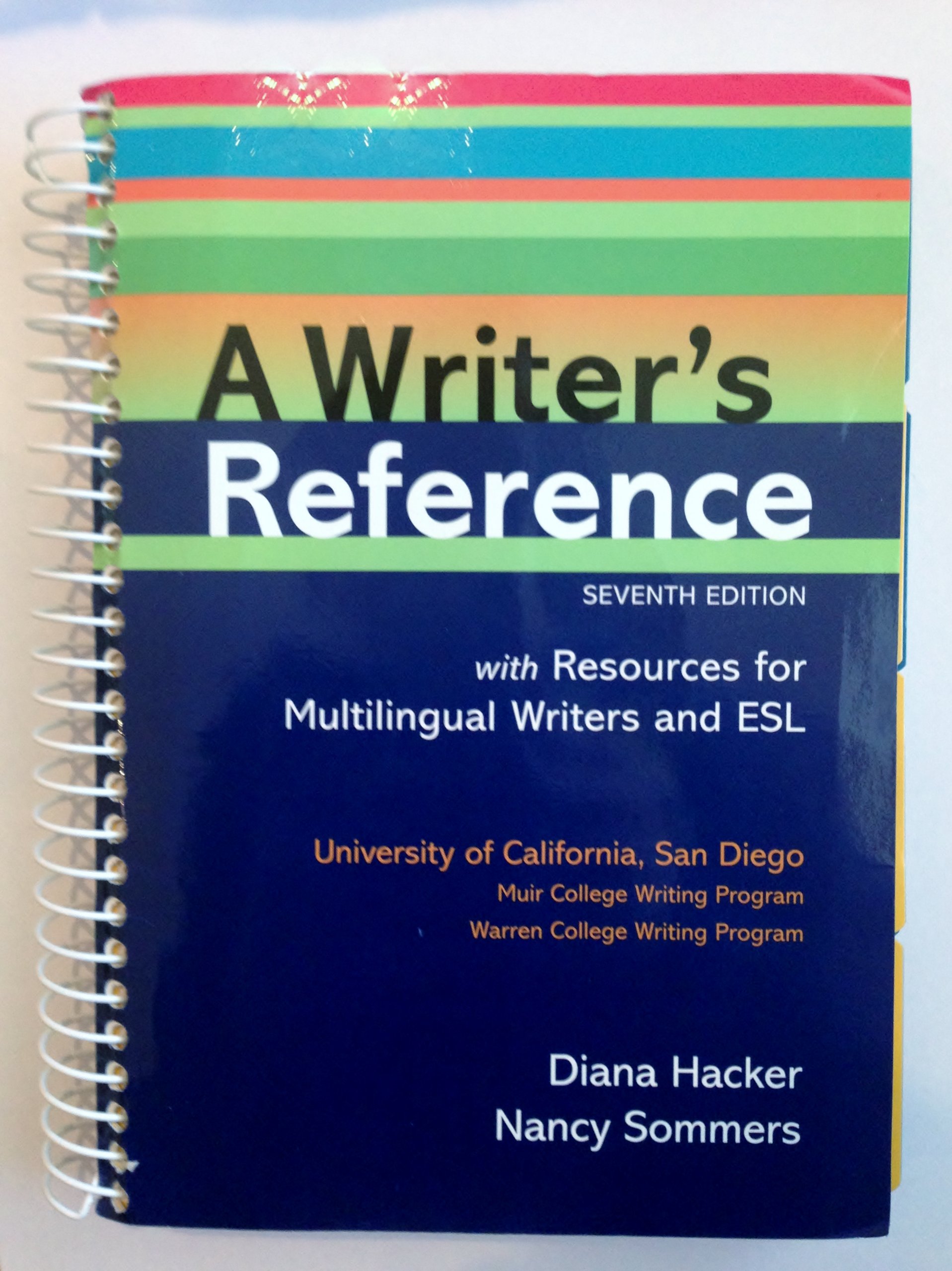 A Writer's Reference 7th Edition with Resources for Multilingual