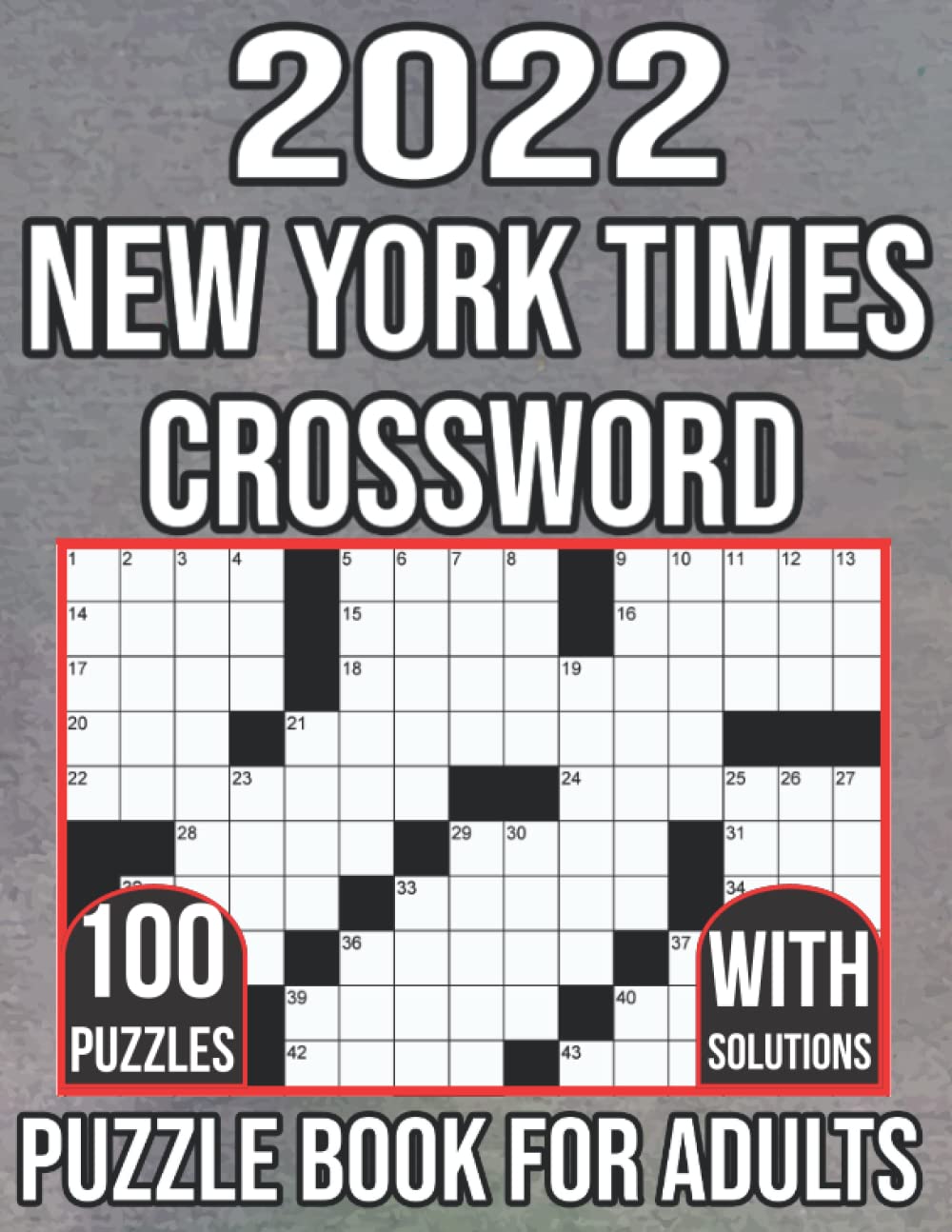 2022 Crossword Puzzle Book For Adults New York Times puzzle book for