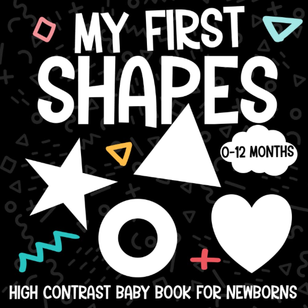 My First Shapes, High Contrast Baby Book for Newborns, 012 Months