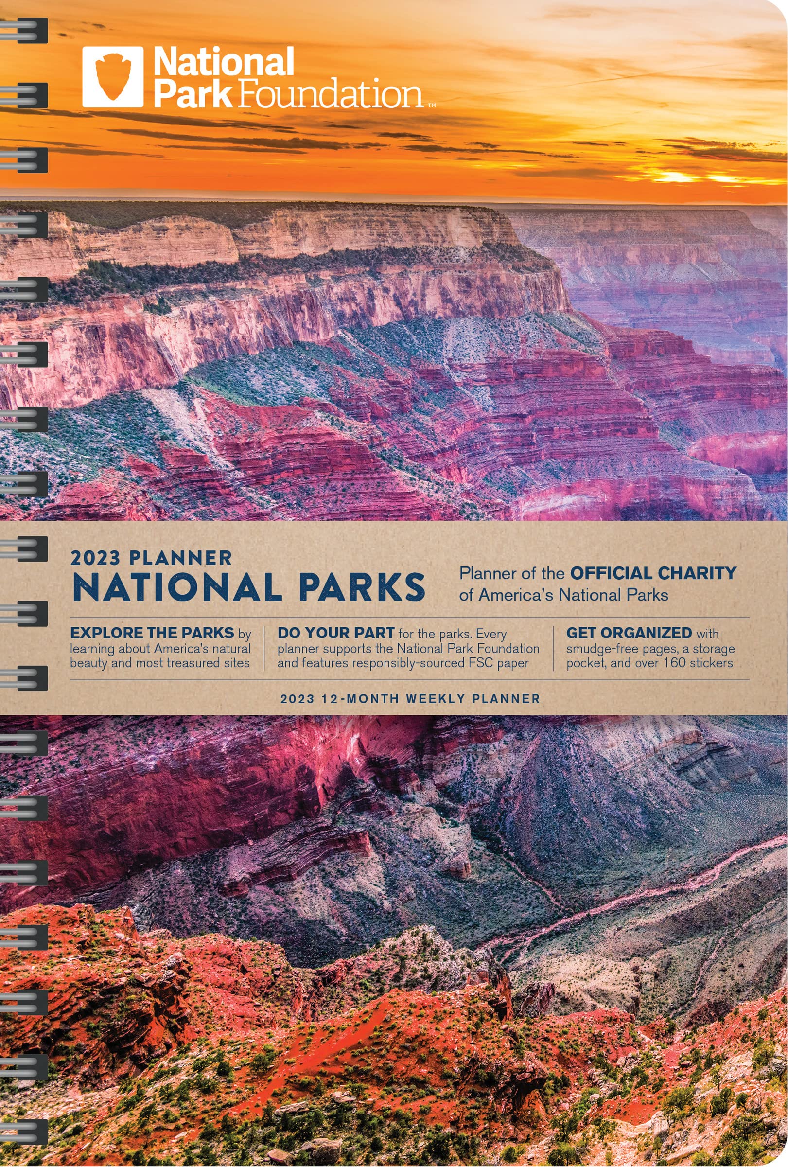 2023 National Park Foundation Planner: 12-Month Weekly Engagement