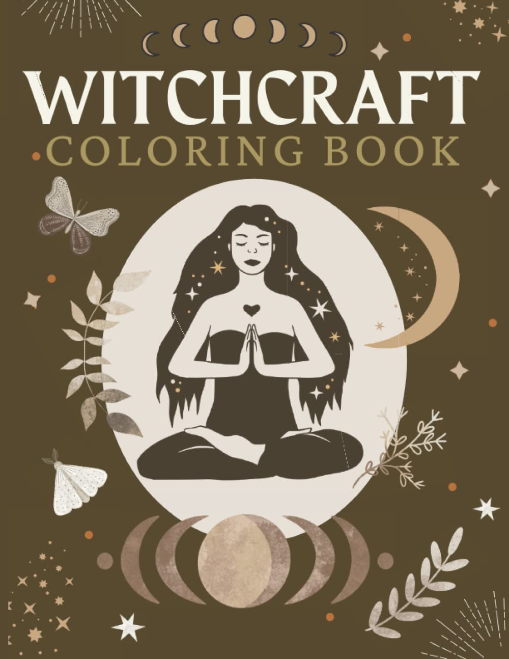 Witchcraft Coloring Book: Magical Art For Adult With Potions, Celestial ...