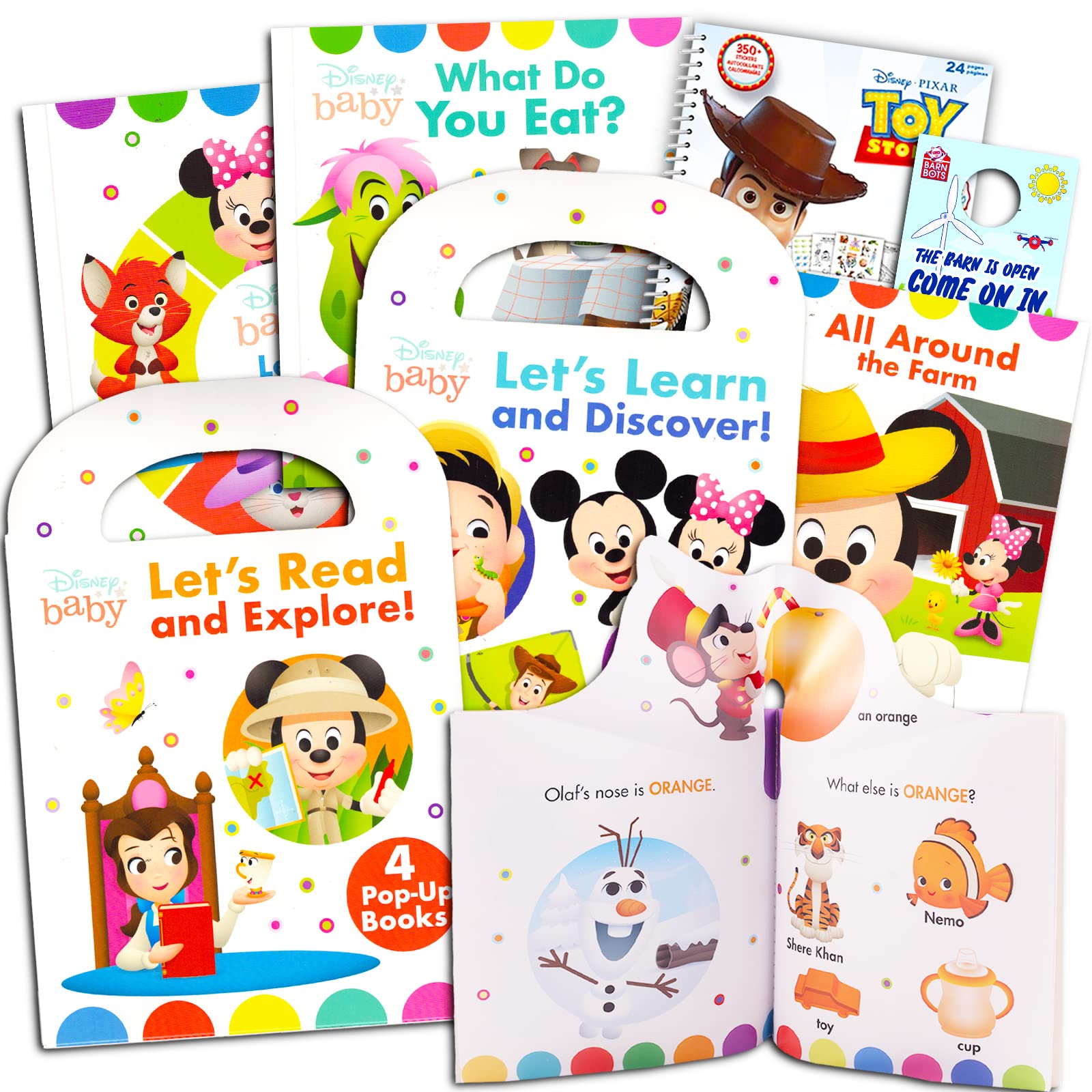 Disney Pop Up Books for Toddlers 13 Set Bundle with 8 Bedtime