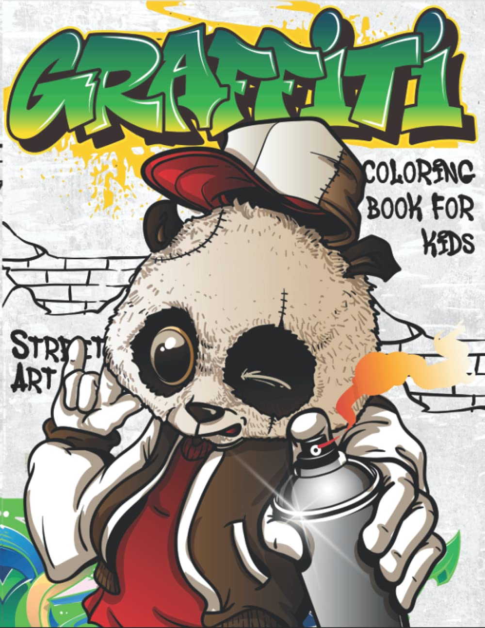 Graffiti Coloring Book for Kids: A Fun Graffiti Art Coloring Book for ...