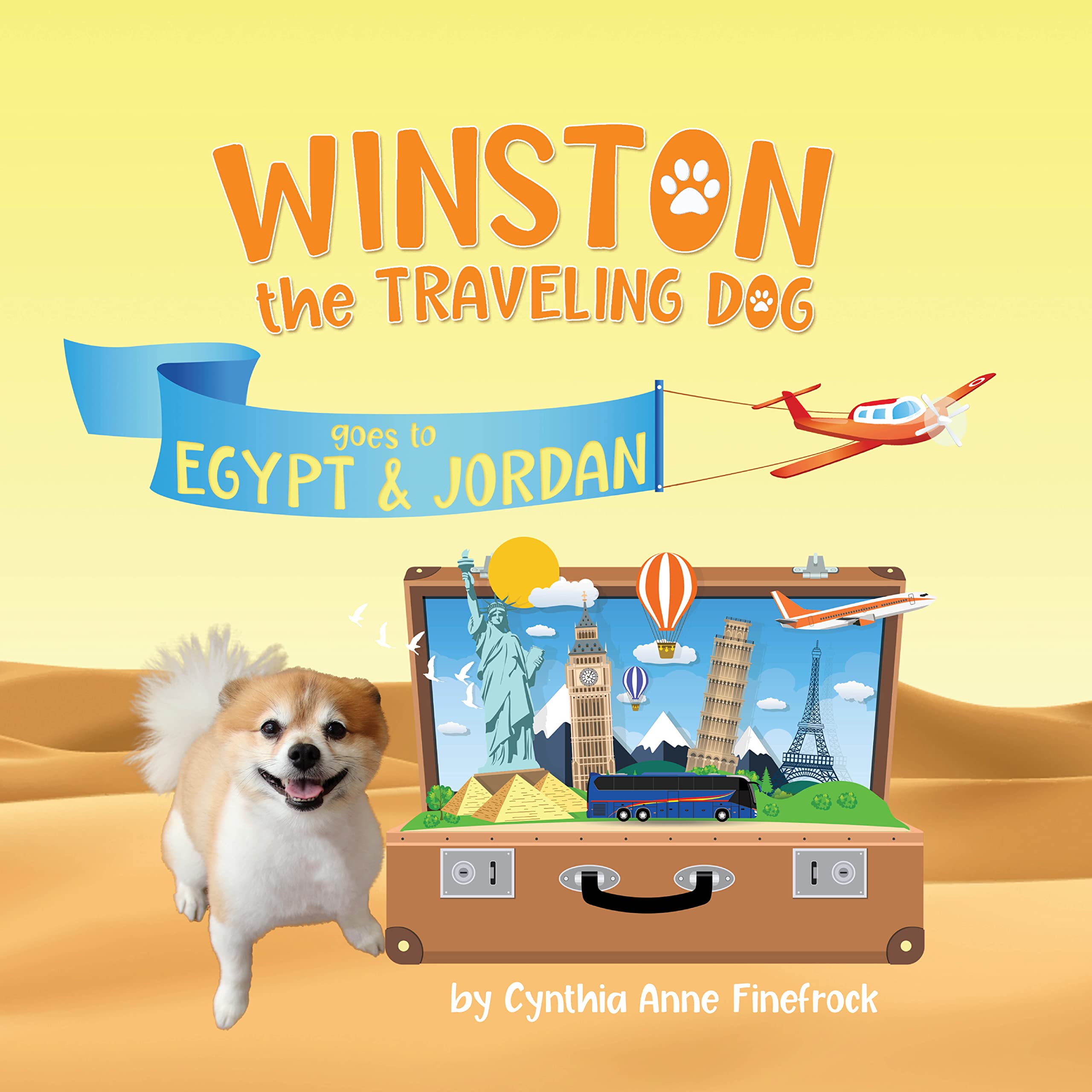 Winston the Traveling Dog goes to Egypt & Jordan