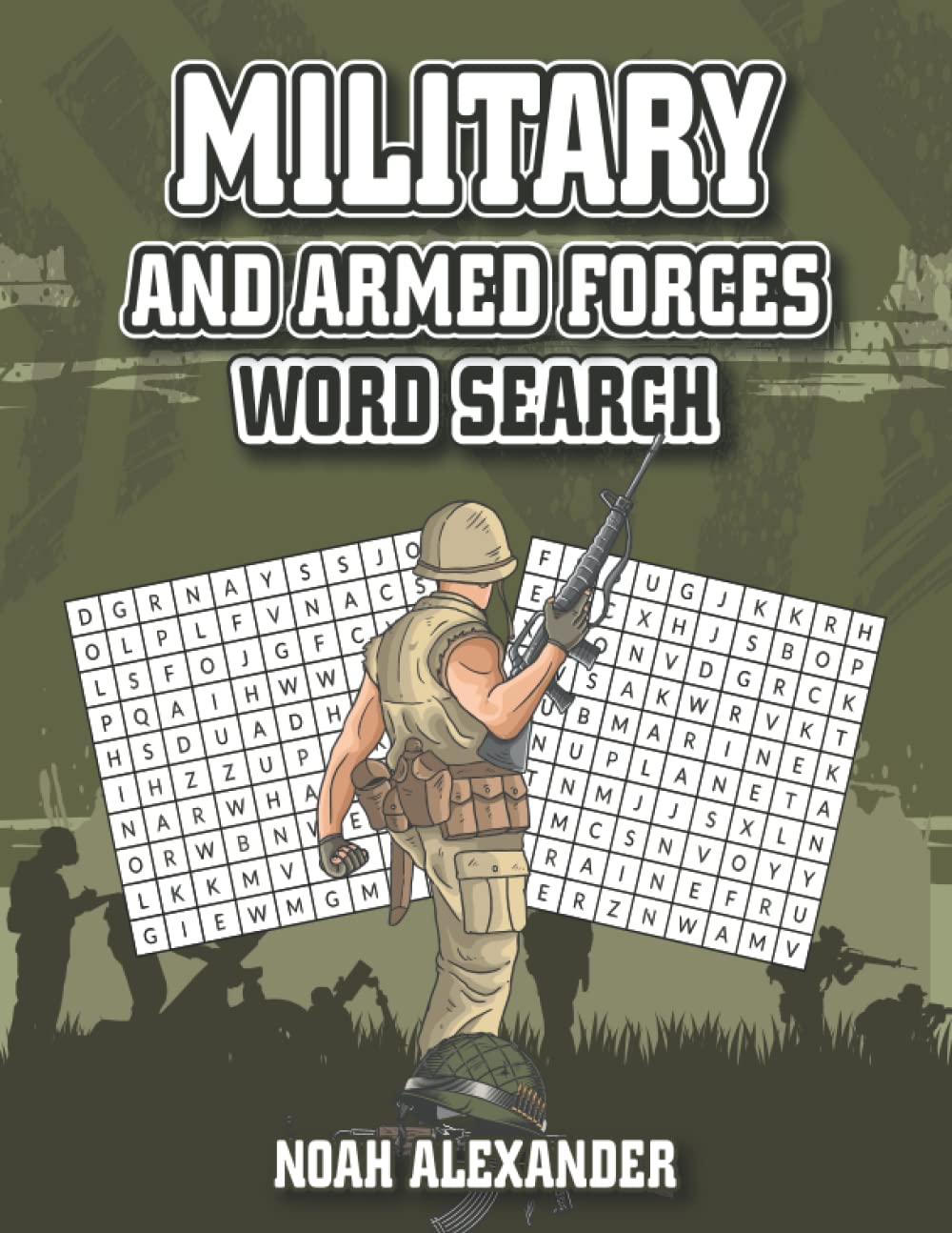 Military and Armed Forces Word Search: 8.5x11 Large Print by Noah ...