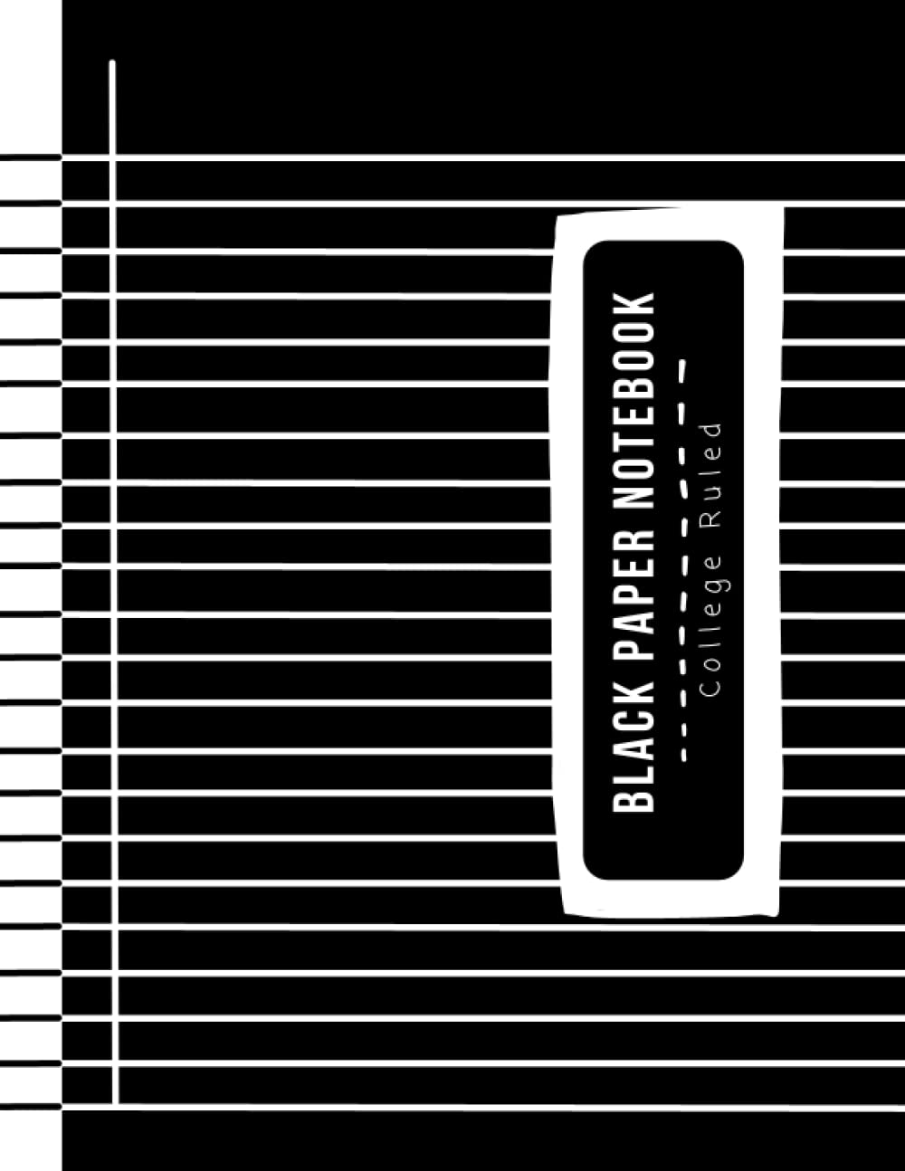 Black Paper Notebook College Ruled Black Paper Journal For White Ink