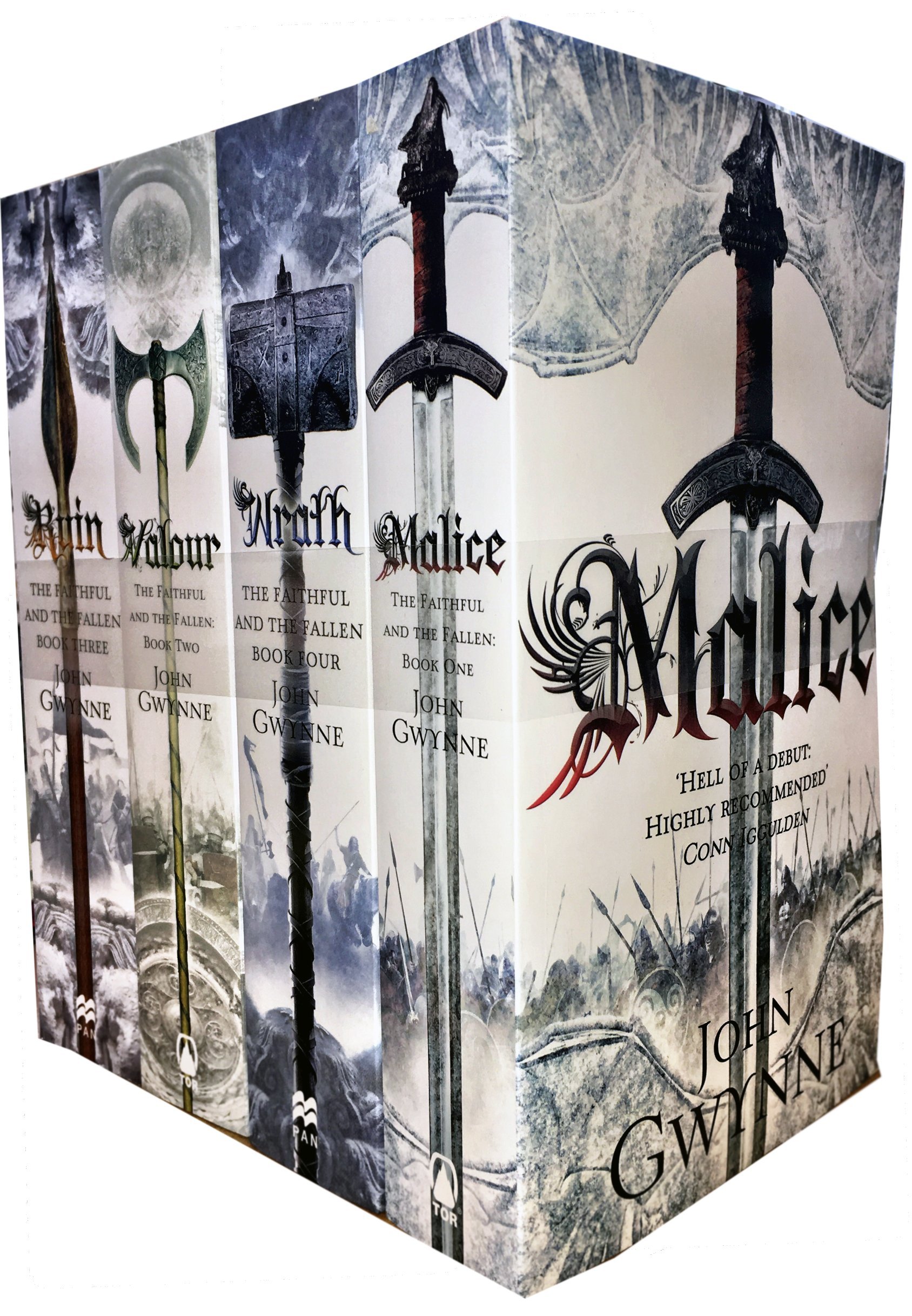 The Faithful and the Fallen 4 Books Collection Set By John Gwynne (Malice, Valour, Ruin & Wrath)