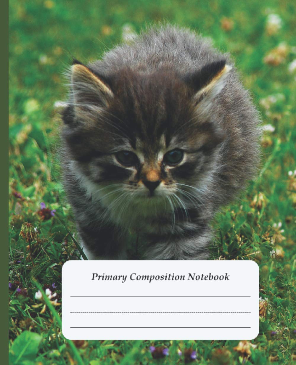 Primary Journal Kitten half page ruled primary composition book grades