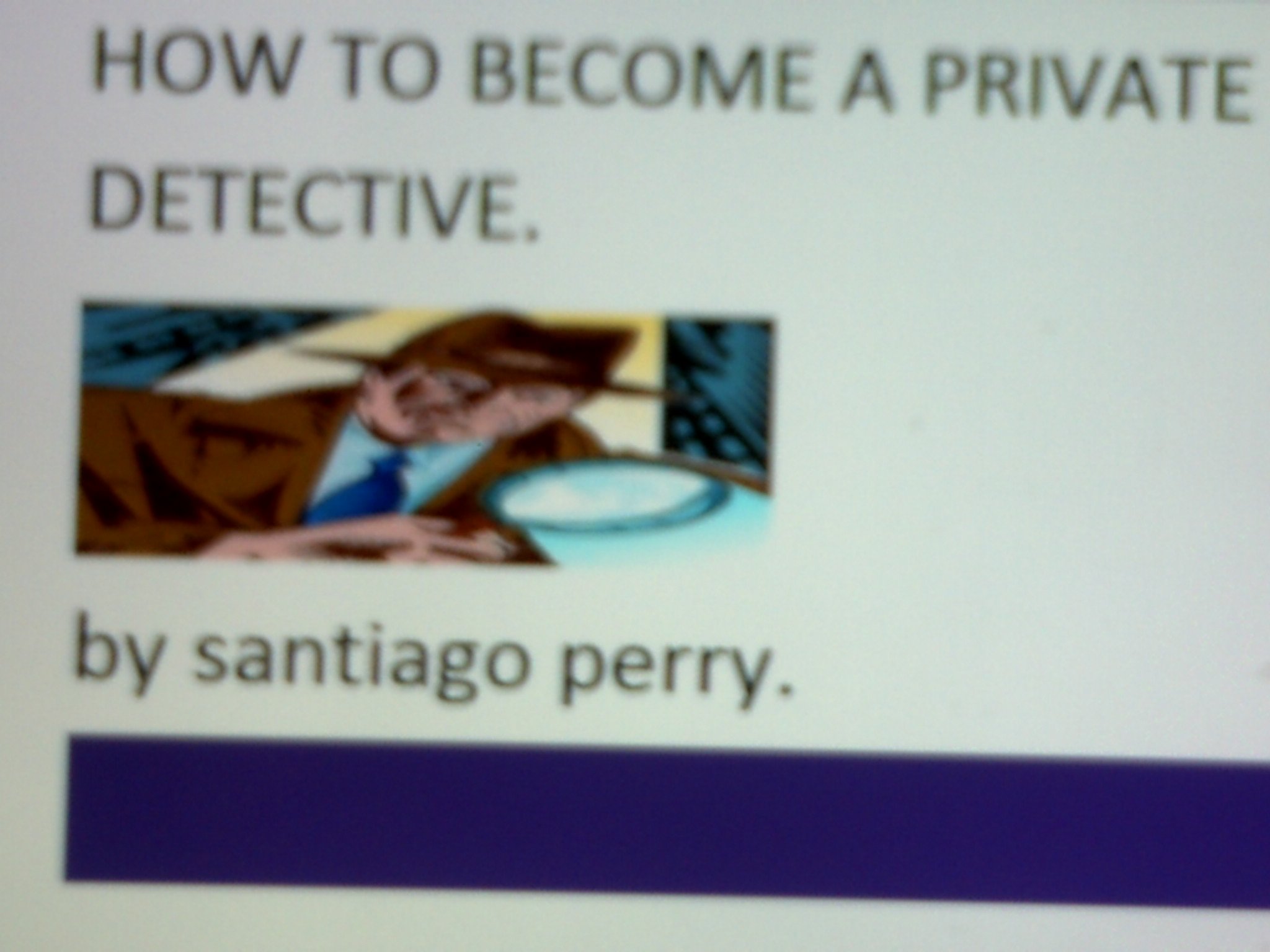 how to a private detective simple guide. by santiago perry Goodreads