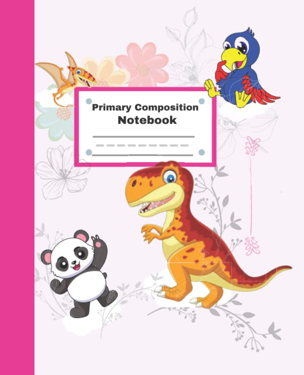Primary Composition Notebook K 2 Divot the Dinosaur Story Journal