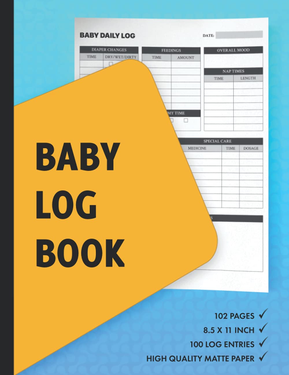 Baby Log Book Daily Nanny Schedule Tracker Journal To Record Feeding